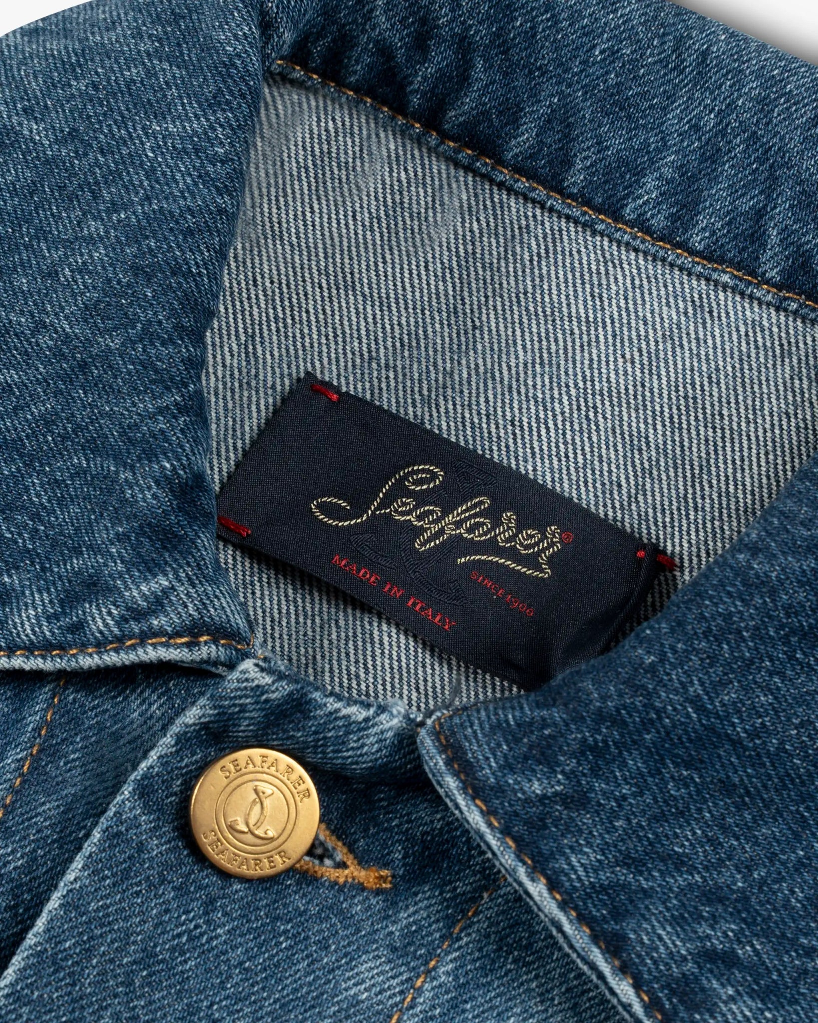 Steinfarbene Denim Jacke von Seafarer - Coats & Jackets SEAFARER