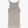 Stone Washed Langes Rippen Tanktop von All III - Shirts ALLE THREE