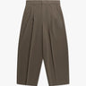 Taupefarbene Kurze Hose Mit Bundfalten von Rossi - Trousers ROSSI