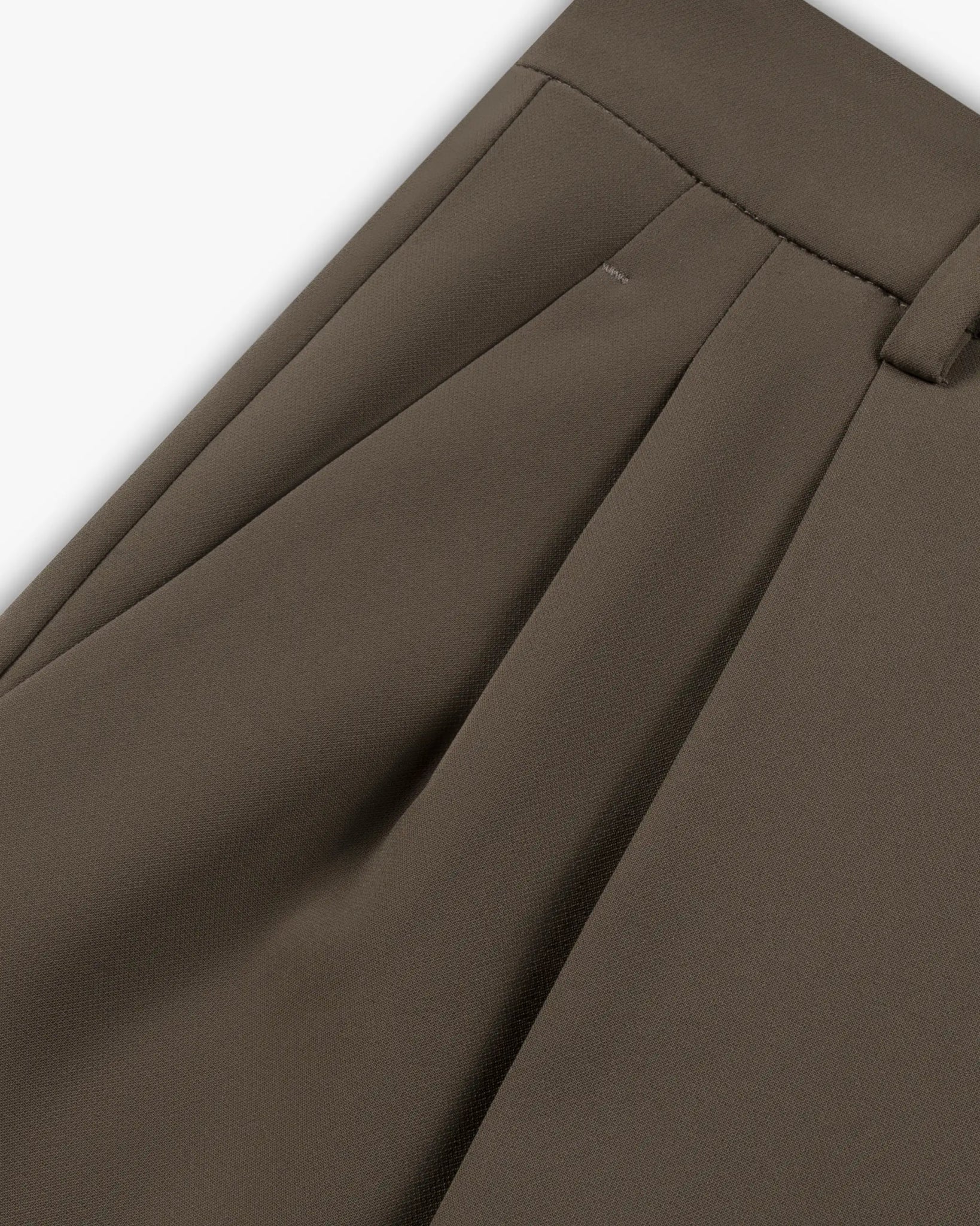 Taupefarbene Kurze Hose Mit Bundfalten von Rossi - Trousers ROSSI