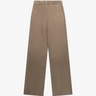 Taupefarbene Stretchvelour Leder Wide Leg Hose von Novelle - Trousers NOVELLE