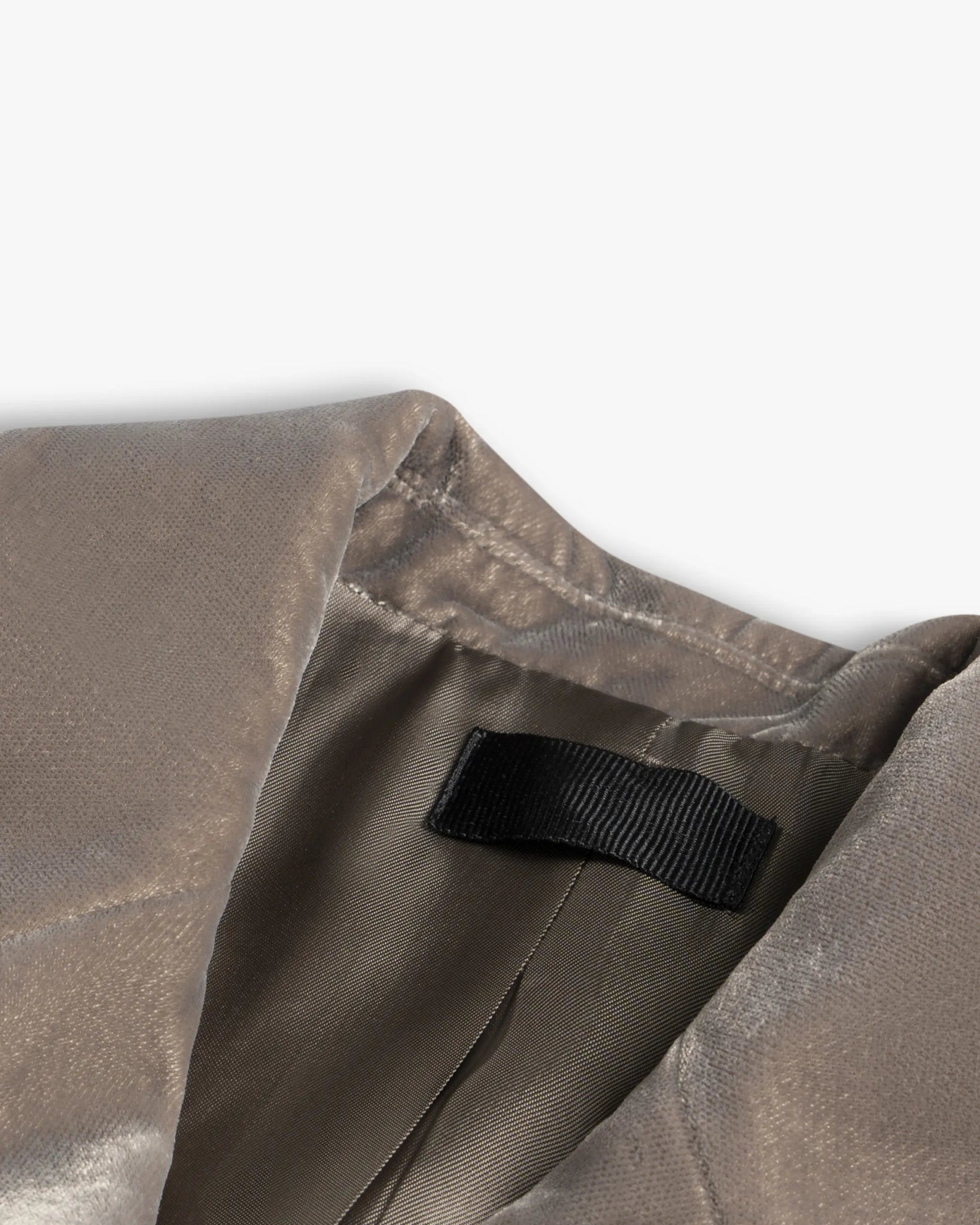 Taupefarbener Polyester Einreiher Pannesamt Coat von Black Label - Coats & Jackets F.I.TBLACKLABEL