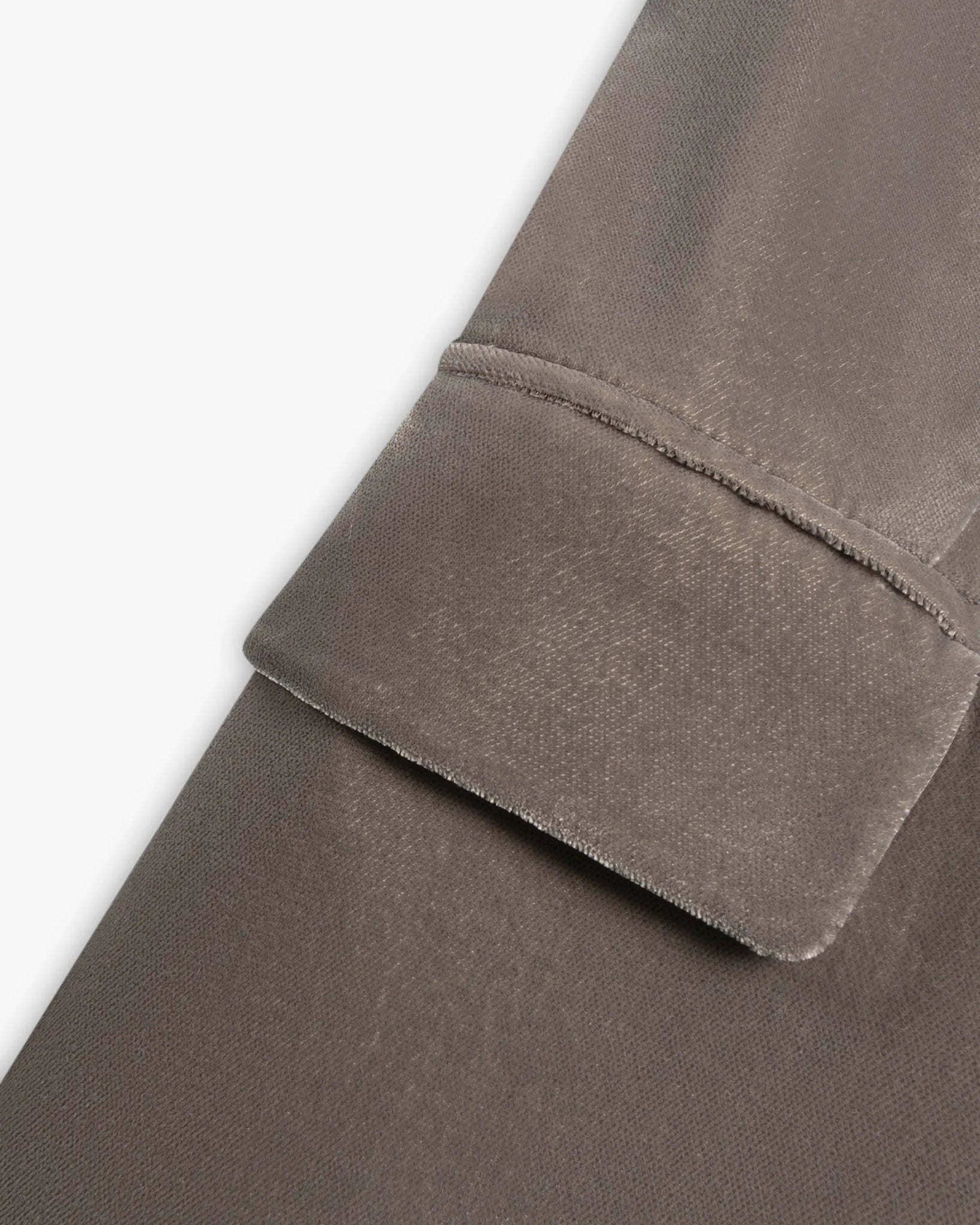 Taupefarbener Polyester Einreiher Pannesamt Coat von Black Label - Coats & Jackets F.I.TBLACKLABEL