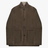 Taupegraige Ziegenvelour Bonded Wool Jacke von GMS75 - Coats & Jackets GMS - 75