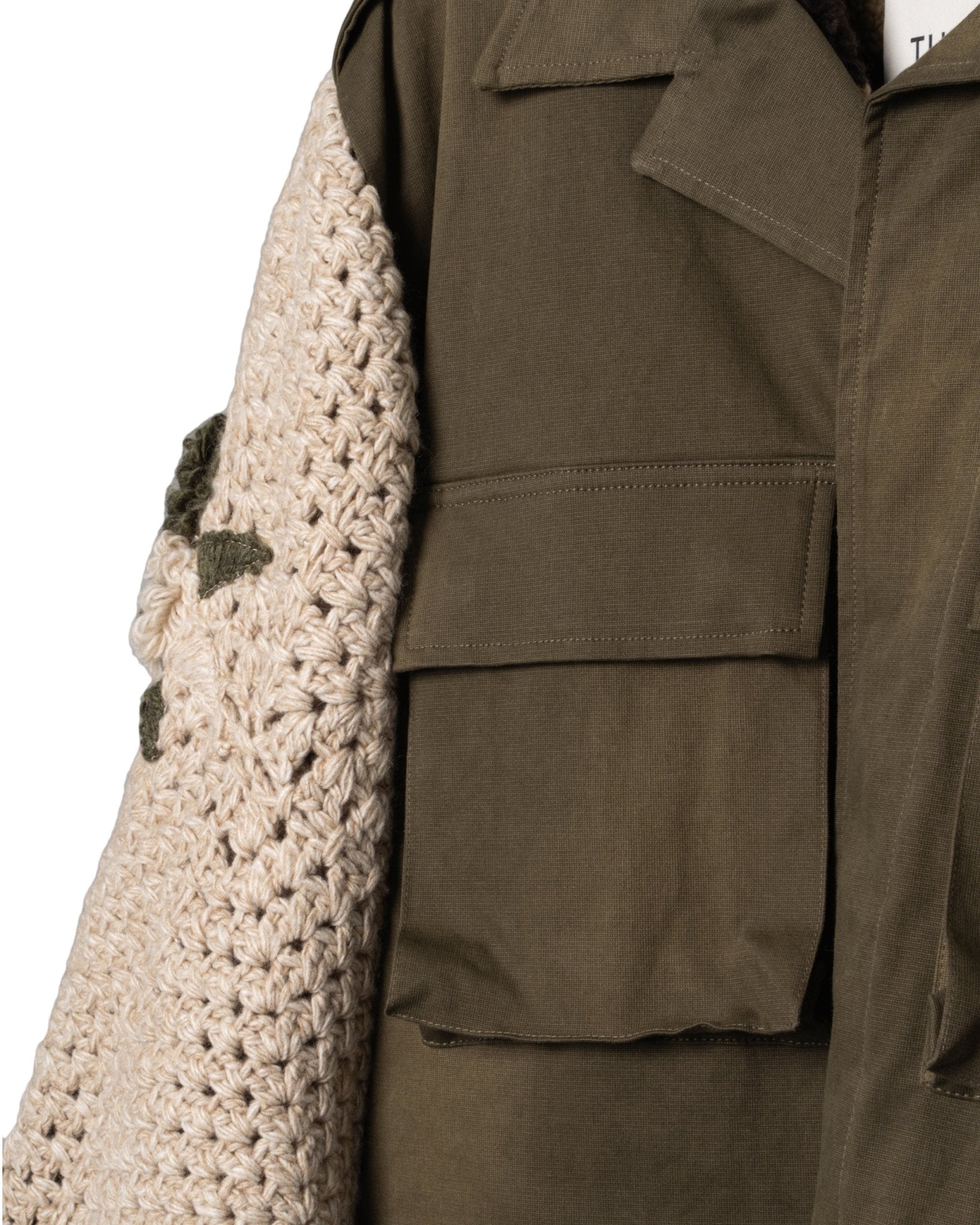 TU LIZE | FIELD JACKET TEDDY LINING MESCH SLEEVES - Coats & Jackets TULIZE