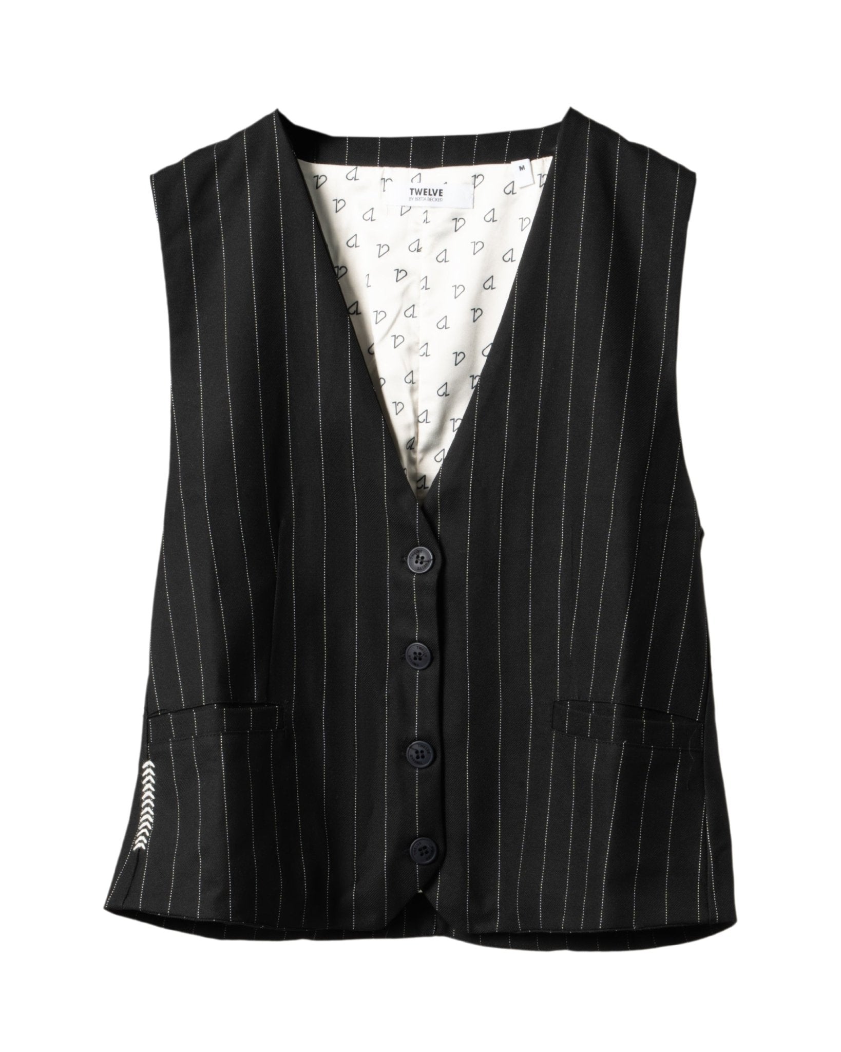 TWELVE | PIN STRIPE GILET MANON - Vests TWELVE