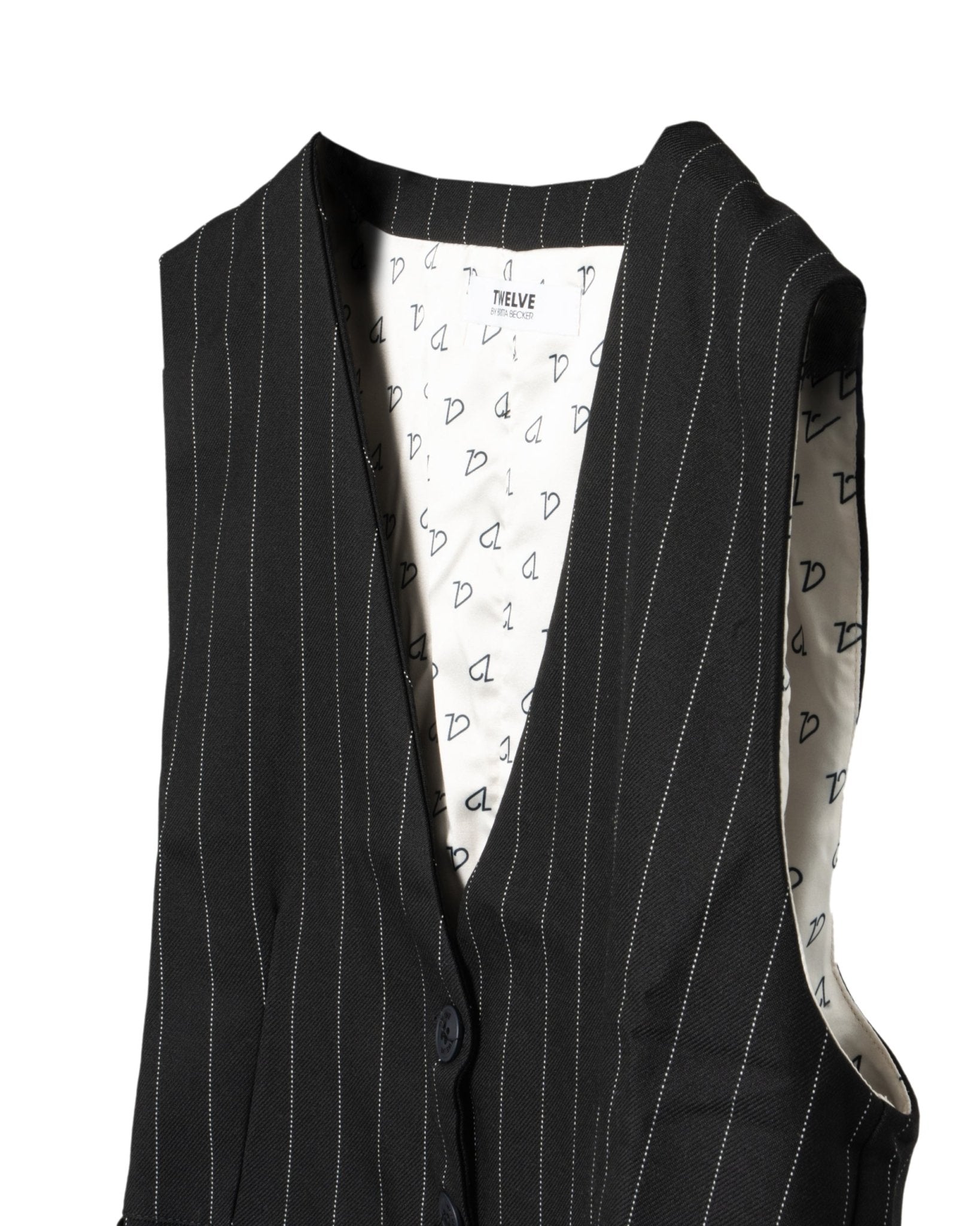 TWELVE | PIN STRIPE GILET MANON - Vests TWELVE