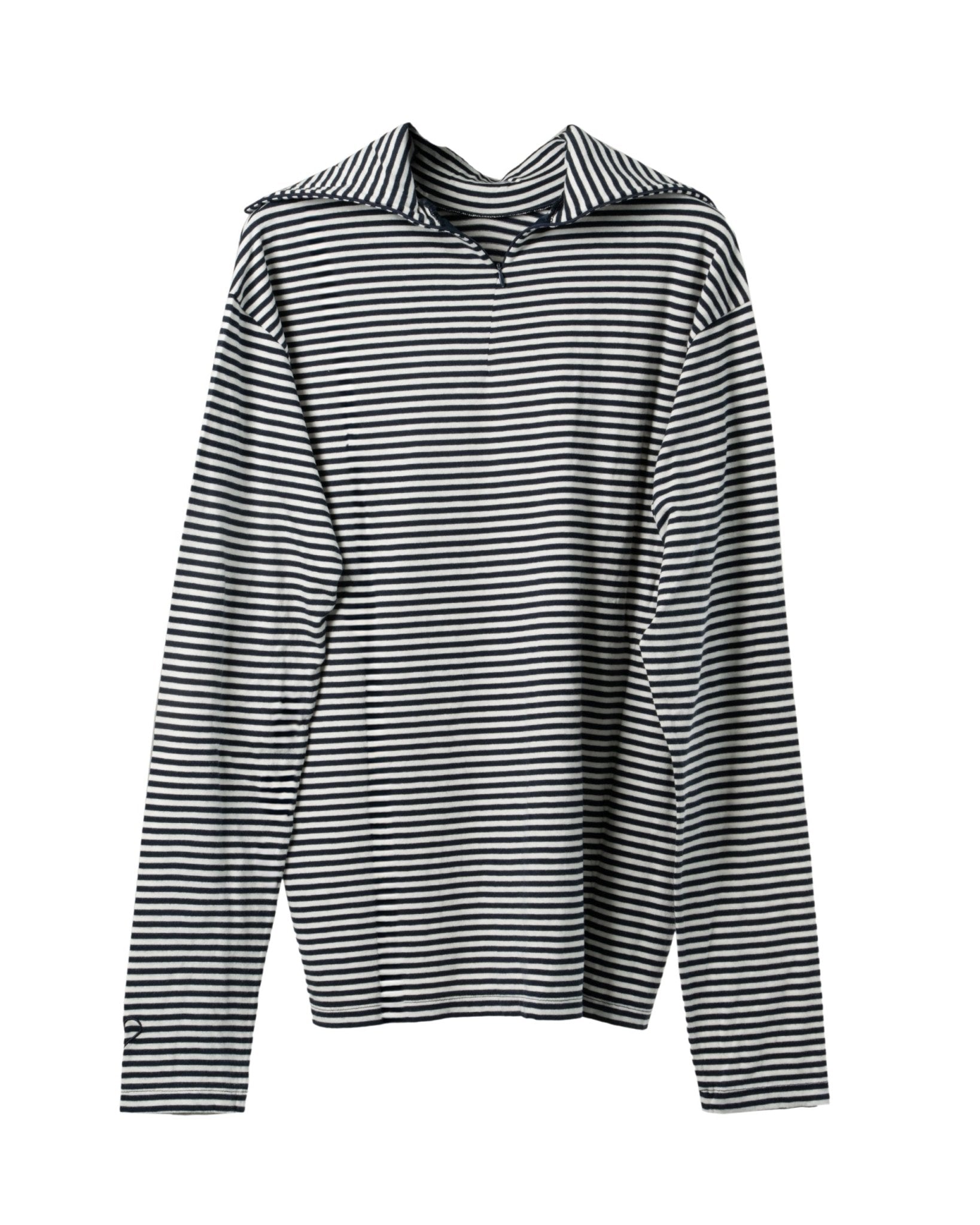 TWELVE | STRIPPED HIGH COLLAR LONGSLEEVE JULY - Shirts TWELVE
