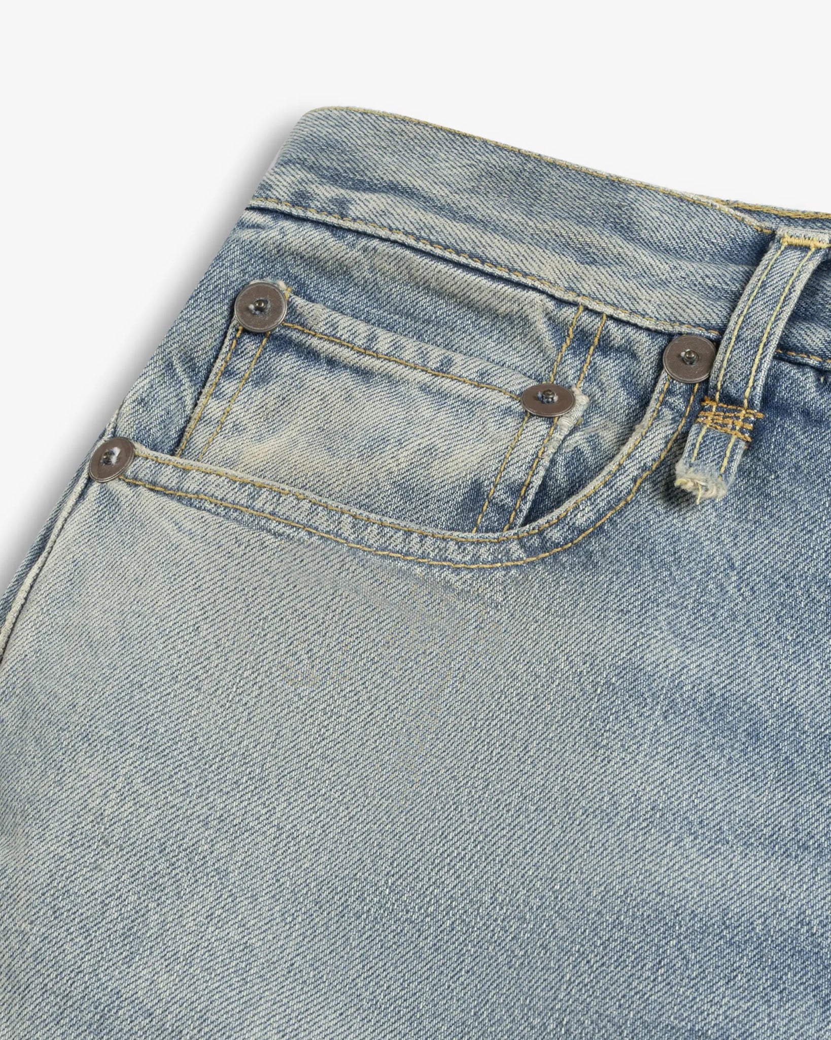 Verschleiertes Blau Venti Lange Tiefe Weite Bein Jeans von R13 New York - Denim R13 WOMEN