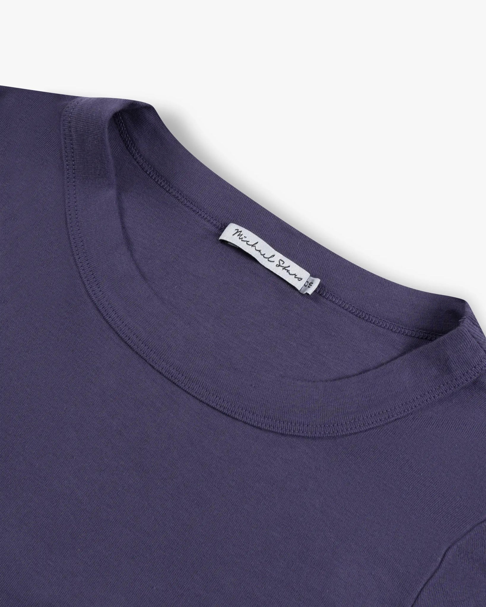 Violettes Long Sleeve Open Crew Neck T-Shirt von Michael Stars - Shirts MICHAEL STARS