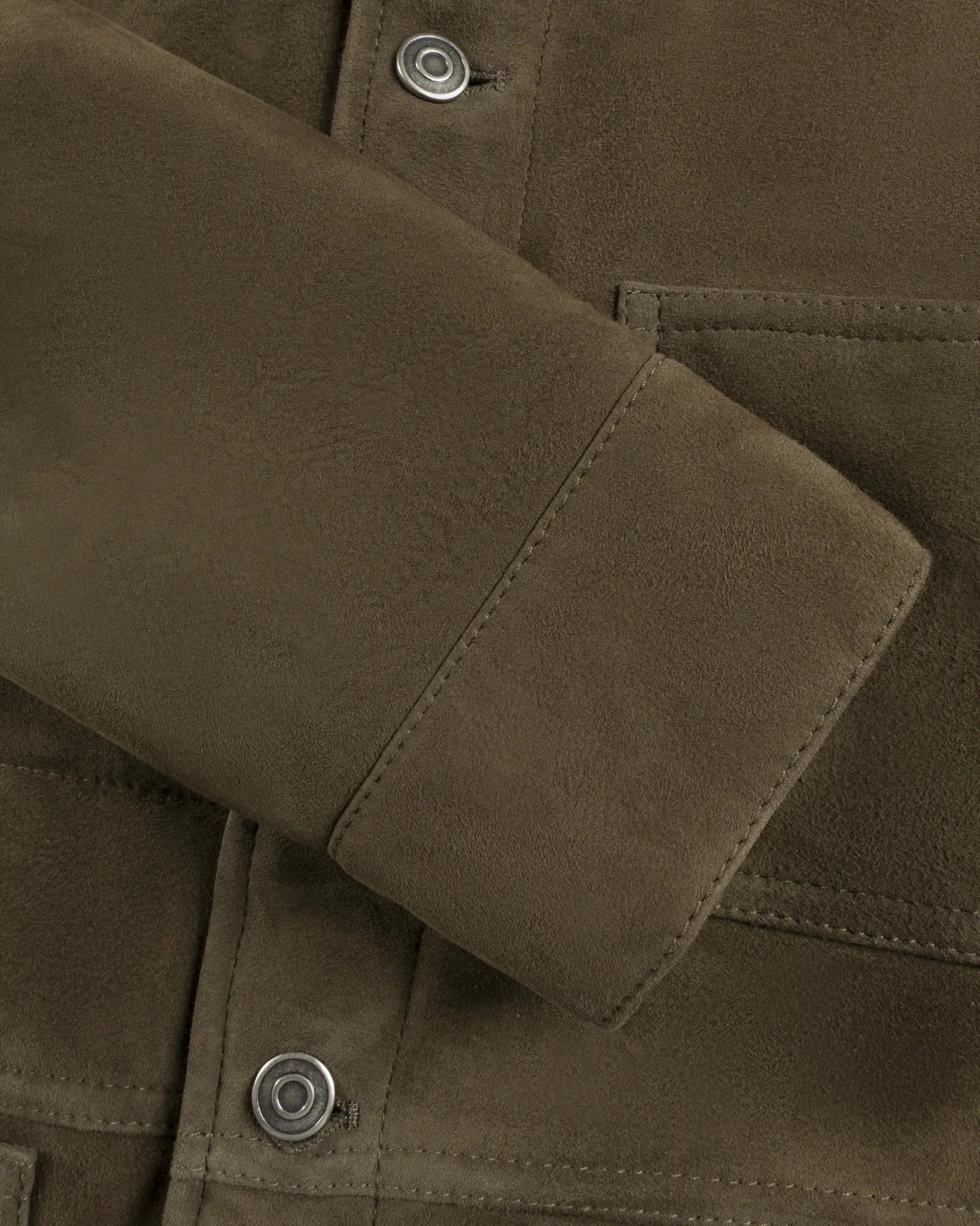 Waldgrüne Suede Leder Jacke von Giorgio Brato - Coats & Jackets GIORGIO BRATO