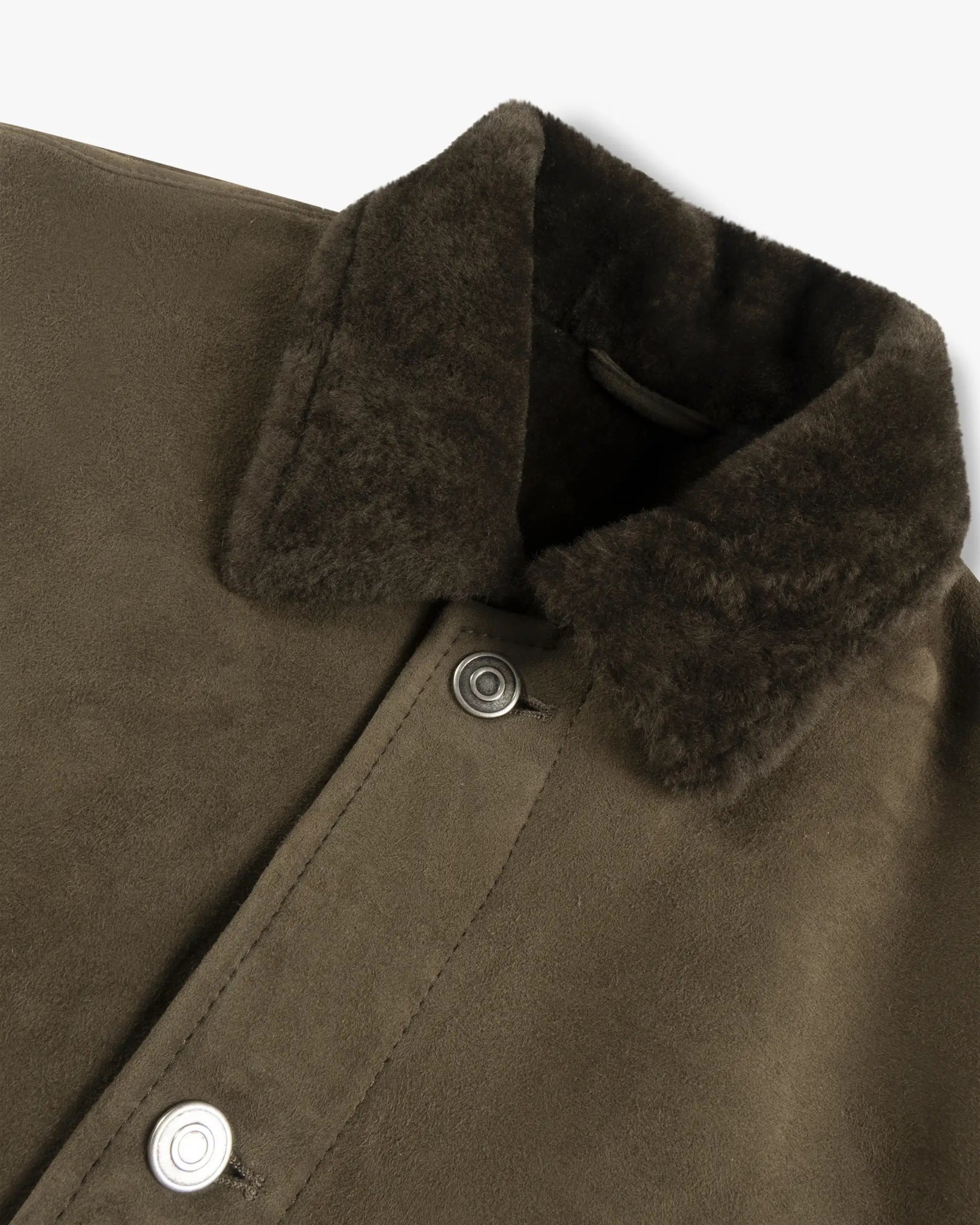 Waldgrüne Suede Leder Jacke von Giorgio Brato - Coats & Jackets GIORGIO BRATO
