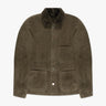 Waldgrüne Suede Leder Jacke von Giorgio Brato - Coats & Jackets GIORGIO BRATO