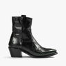 Waschschwarze Western Stiefel mit kurzem Ausschnitt von Cordwainer - Shoes CORDWAINER