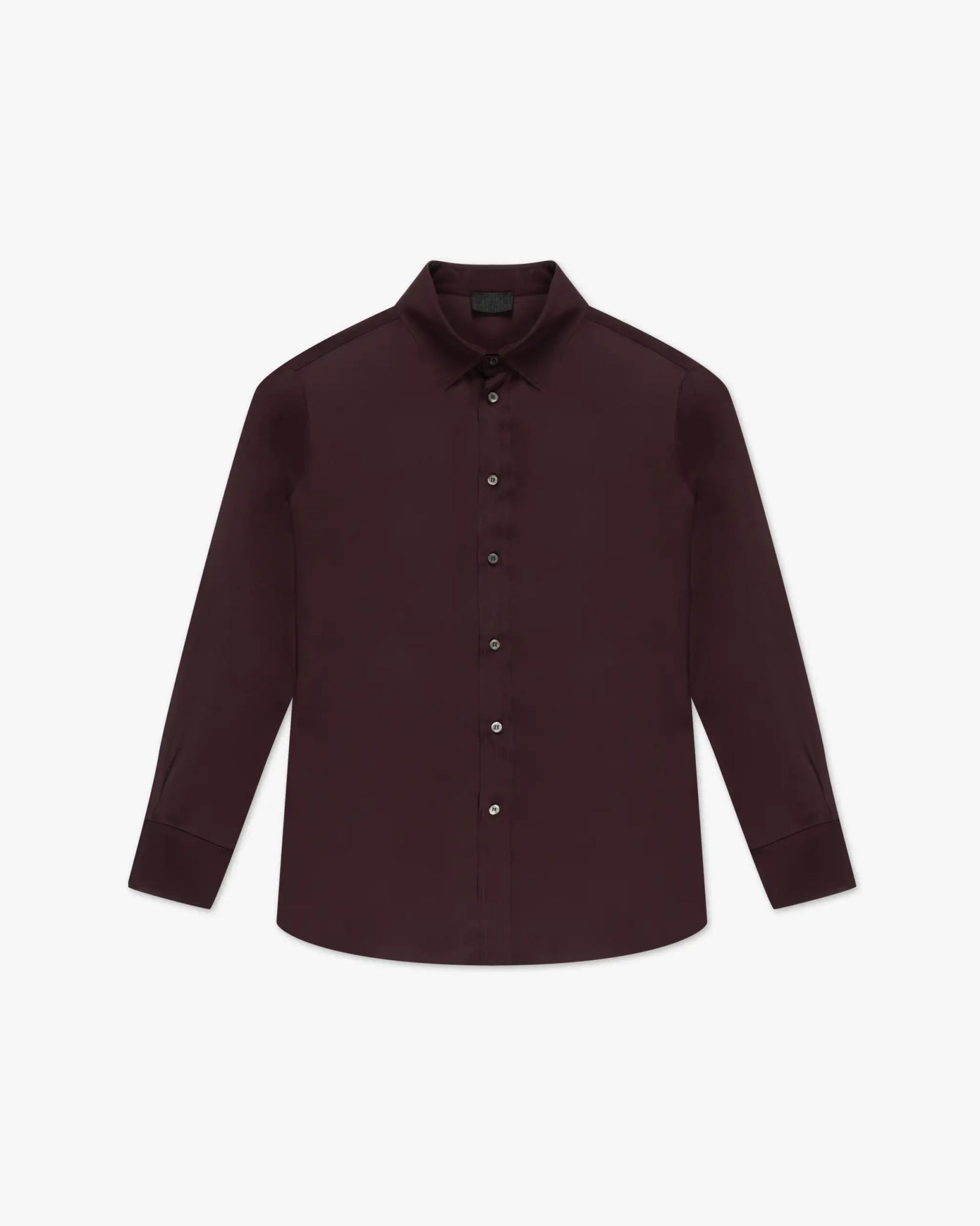 Weinfarbene Crêpe de Chine Classic Bluse von Black Label - Blouses F.I.TBLACKLABEL