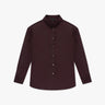 Weinfarbene Crêpe de Chine Classic Bluse von Black Label - Blouses F.I.TBLACKLABEL