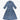 Weiß - blaues Linnen Glenplaid Solid aus Leinen Audrey Dress von Samantha Sung - Dresses SAMANTHA SUNG