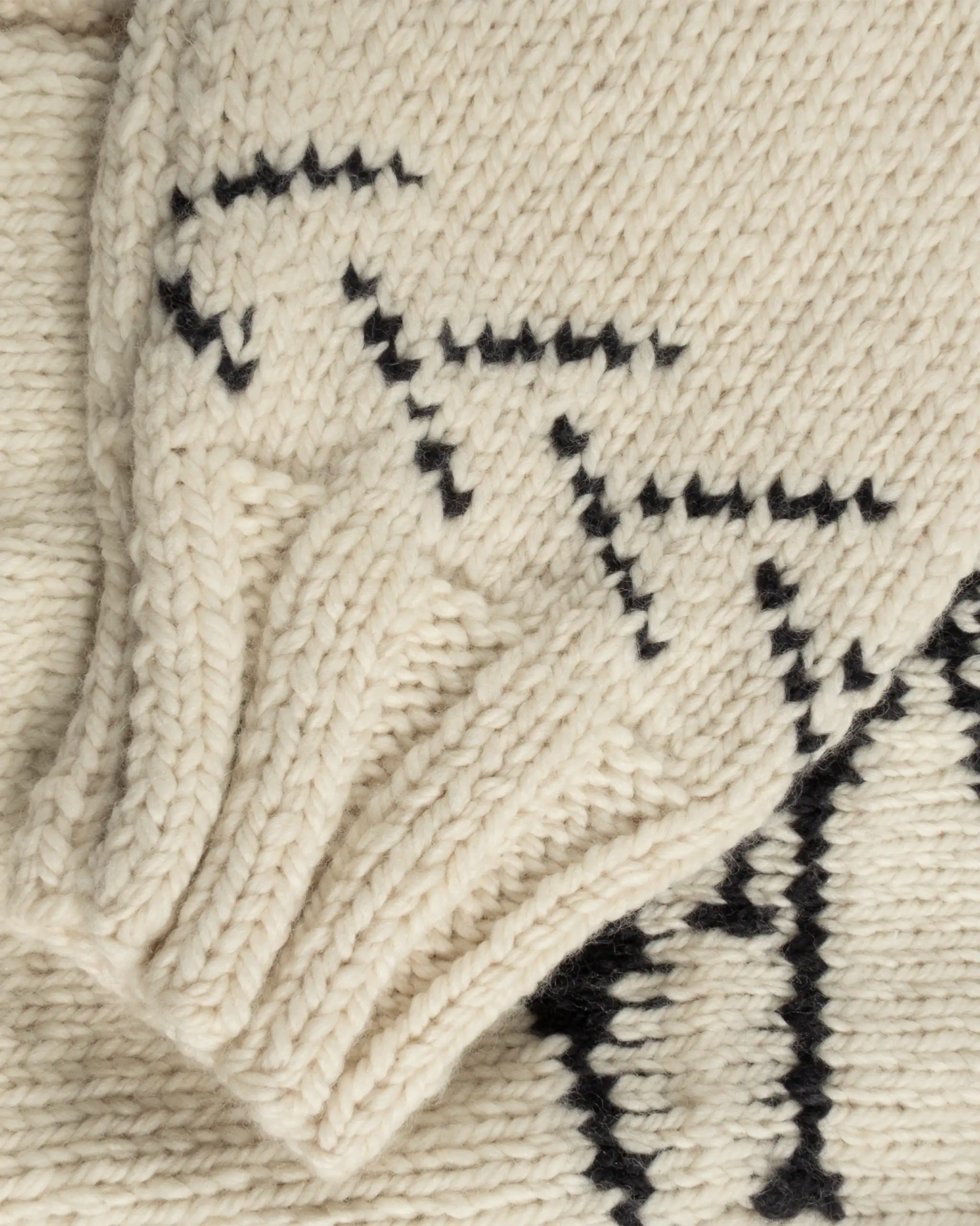 Weiß schwarze Stehkragen Zip Cardigan von Frantic by Andrea Venturini - Knitwear FRANTIC