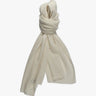 Weiße 2 fädige Cashmere Stola von Lunaria - Knitwear LUNARIA