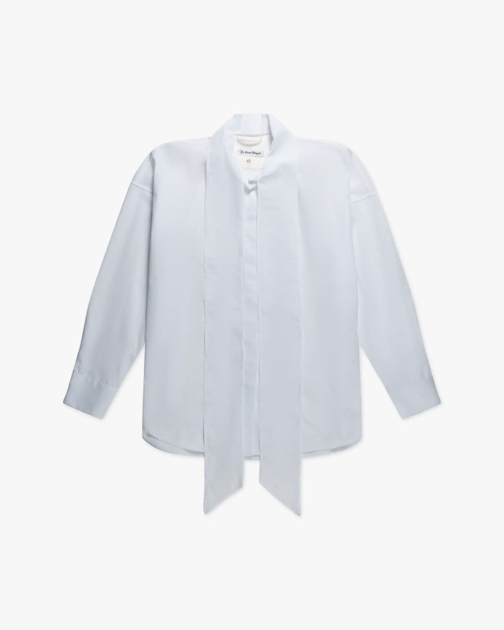 Weiße Baumwoll Popelin Schlupenbluse von Le Sarte Pettegole - Blouses LE SARTE
