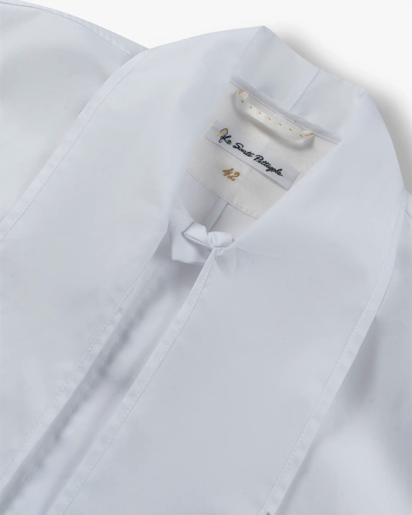 Weiße Baumwoll Popelin Schlupenbluse von Le Sarte Pettegole - Blouses LE SARTE