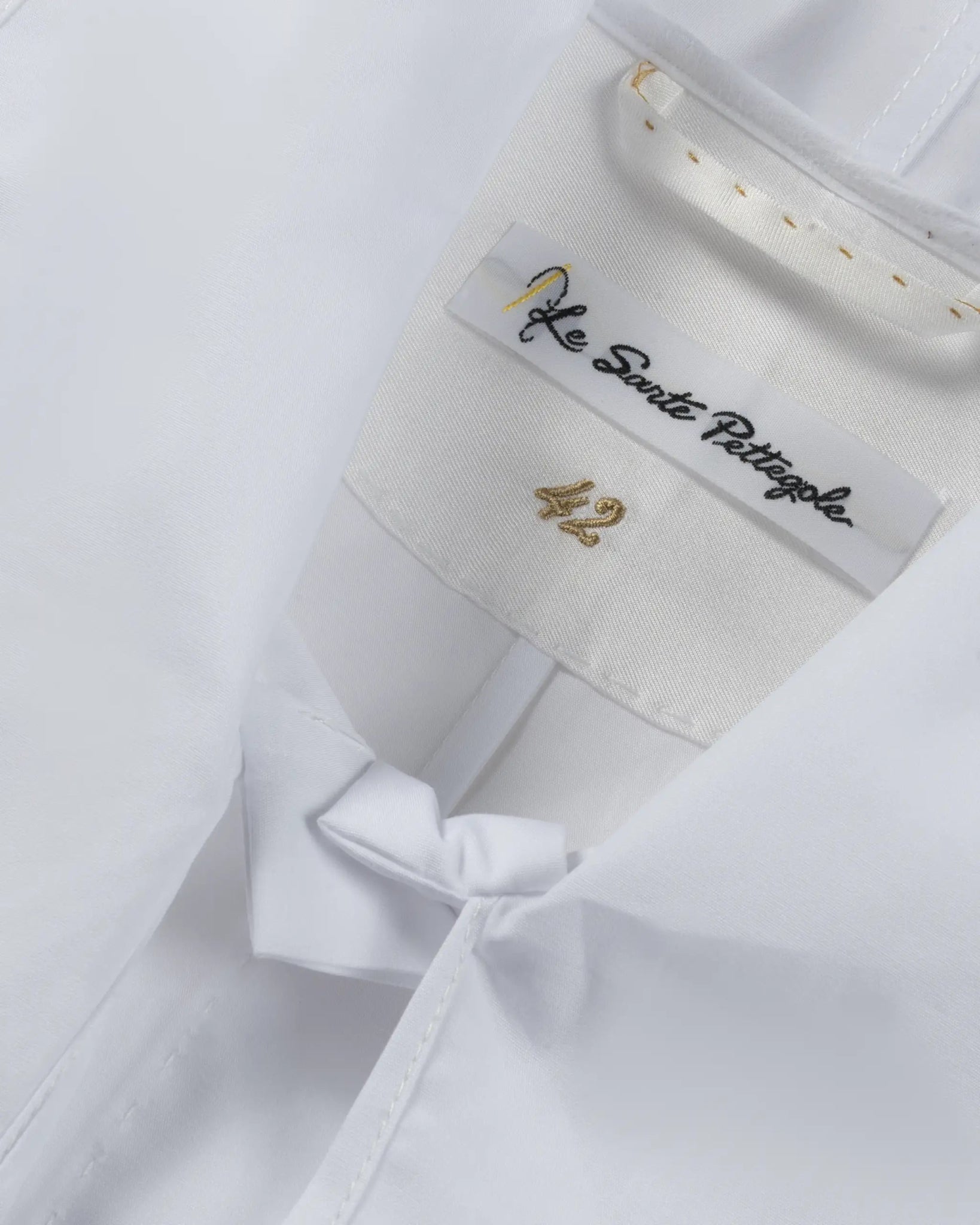 Weiße Baumwoll Popelin Schlupenbluse von Le Sarte Pettegole - Blouses LE SARTE