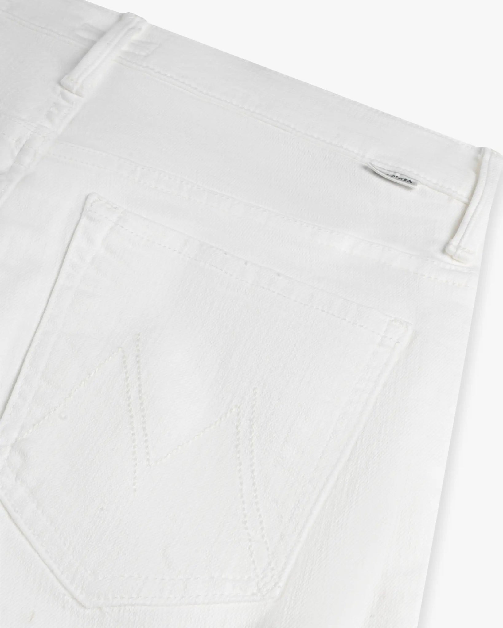Weiße Insider Verkürzt Open Ham von Mother - Trousers MOTHER