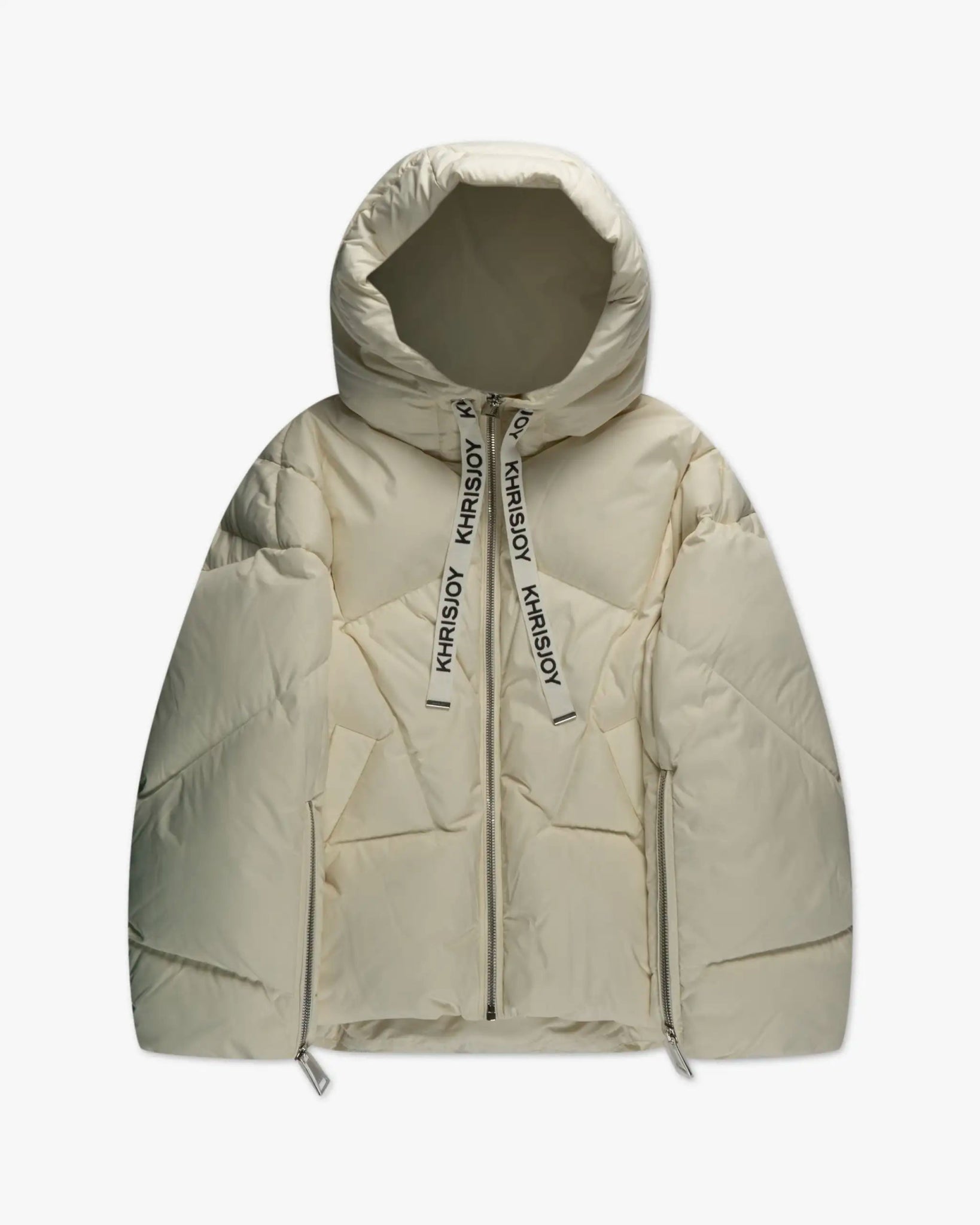 Weiße Matte Icon Nylon Weste von Khris Joy - Vests KHRISJOY
