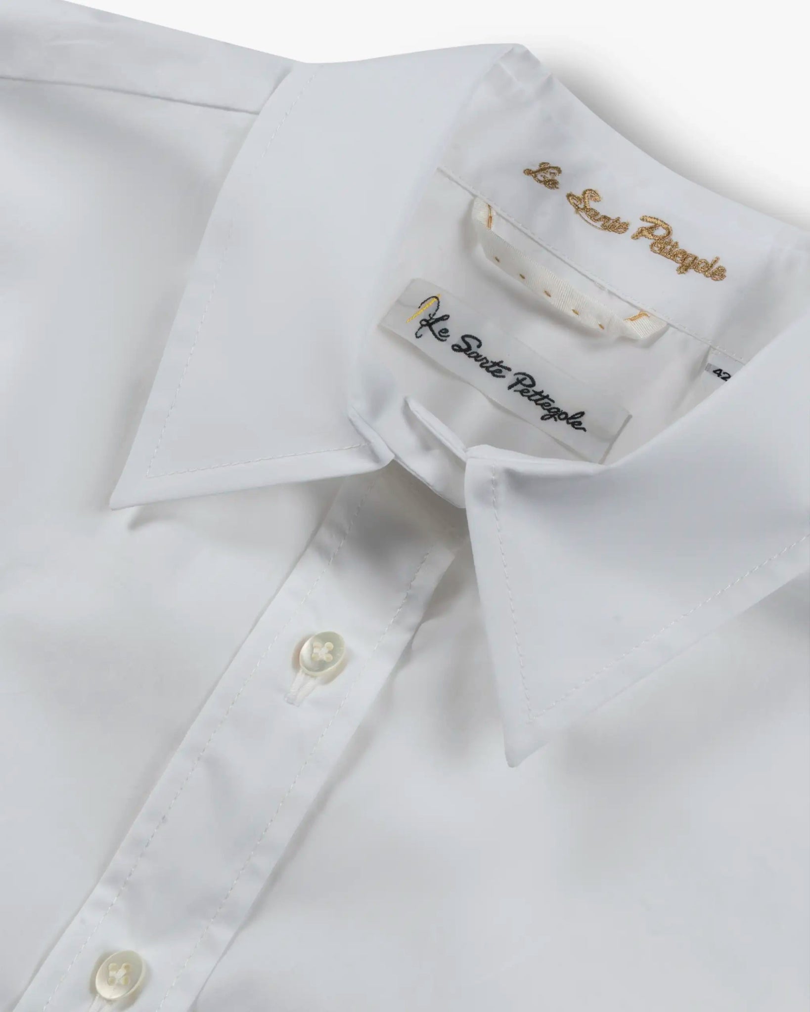 Weiße reguläre gefittete Bluse von Le Sarte Pettegole - Blouses LE SARTE