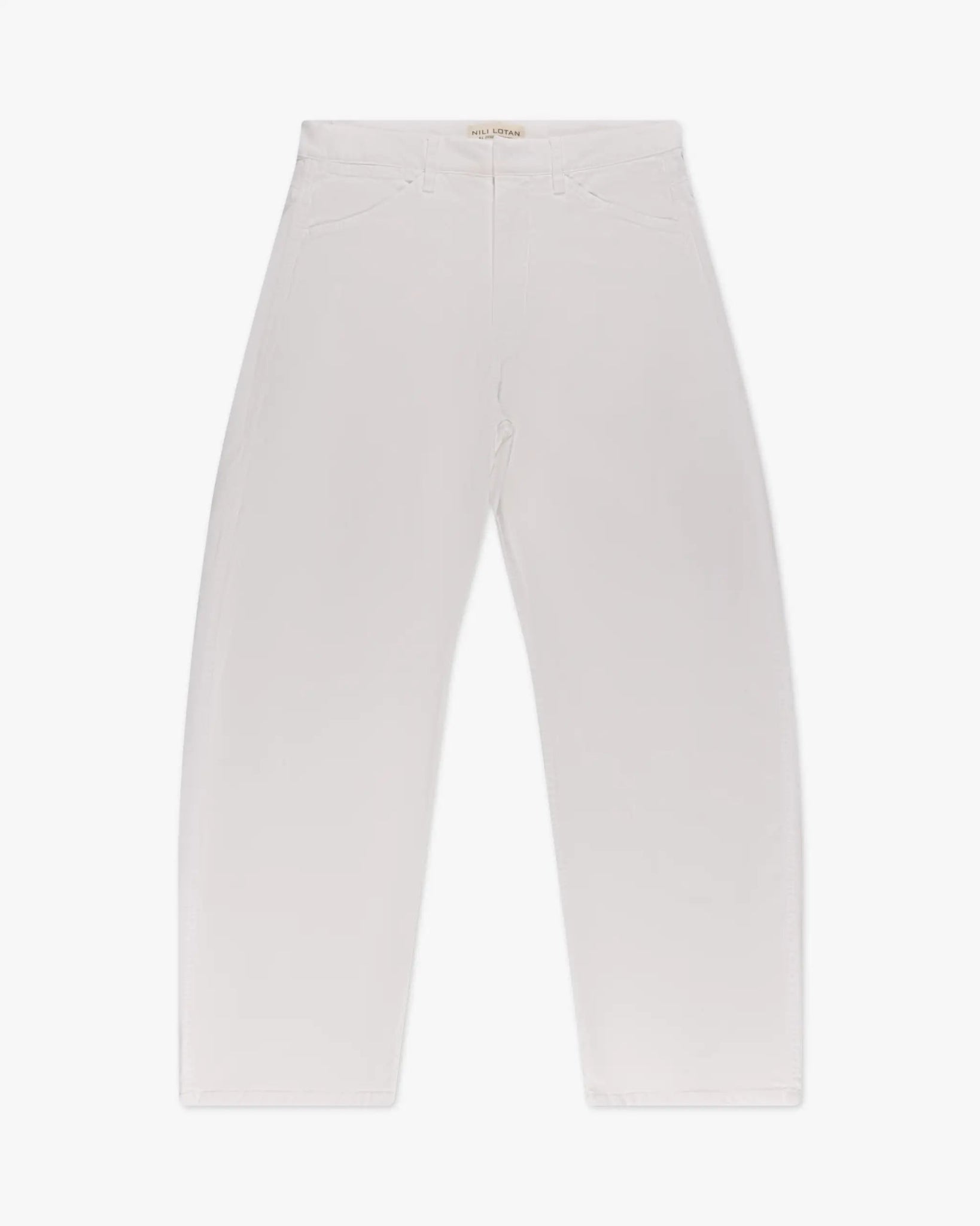 Weiße Tribeca Hose Baumwoll - Stretch O - Shape von Nili Lotan - Trousers NILI LOTAN