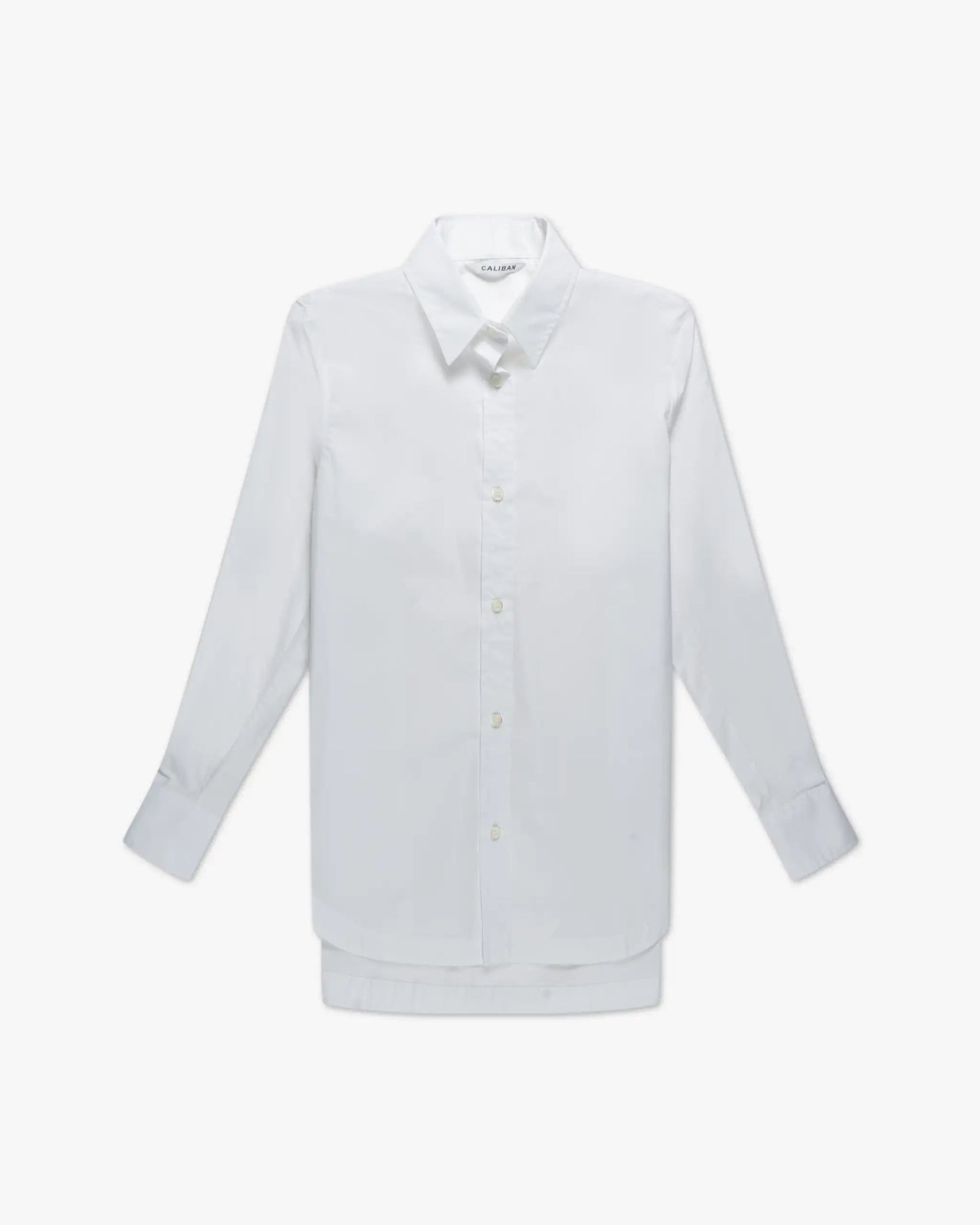 Weiße Uni Hemd Bluse von Caliban - Blouses CALIBAN