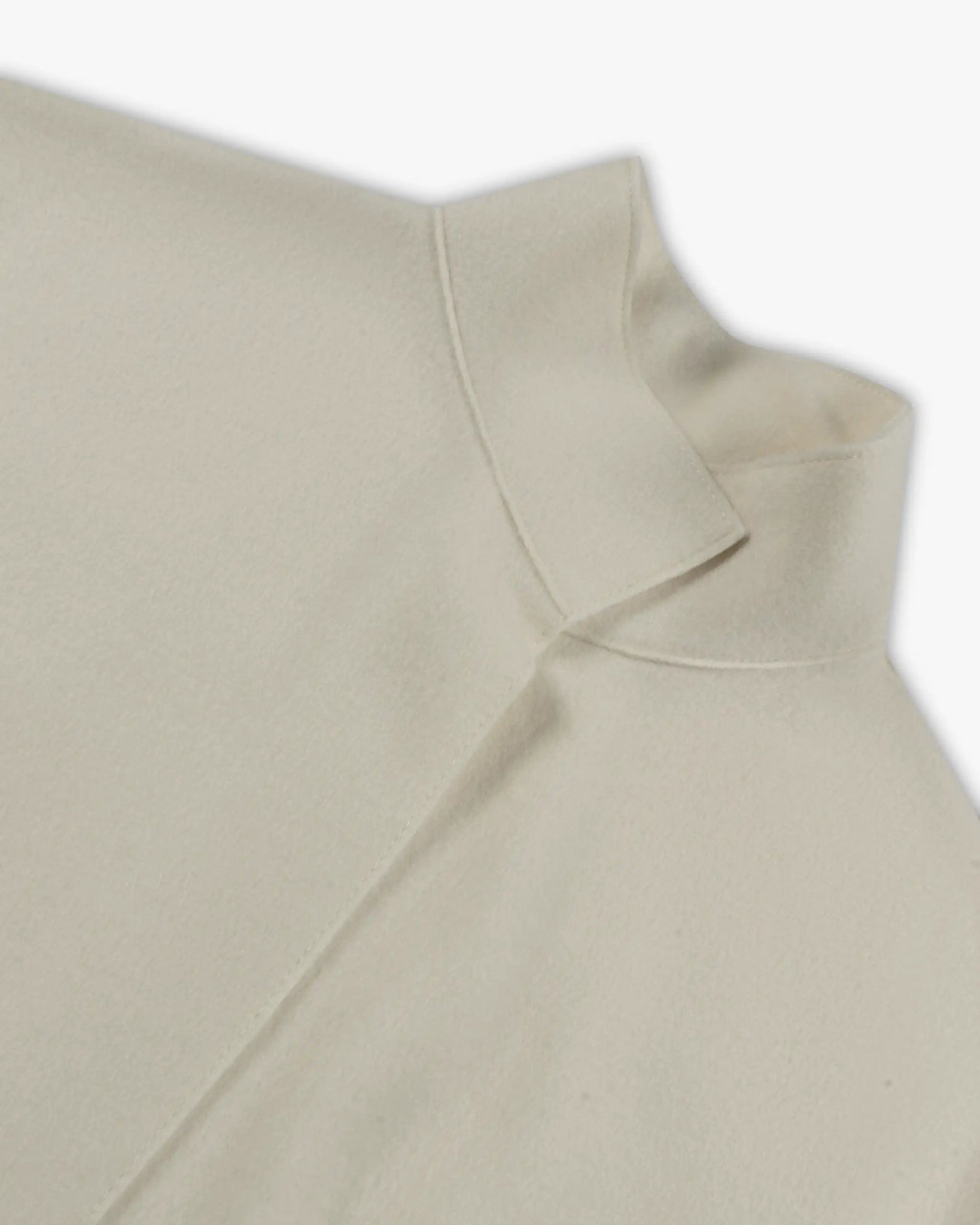 Weißer 3 - 4 Arm Gewalktes Cashmere Mantel von Lunaria - Knitwear LUNARIA