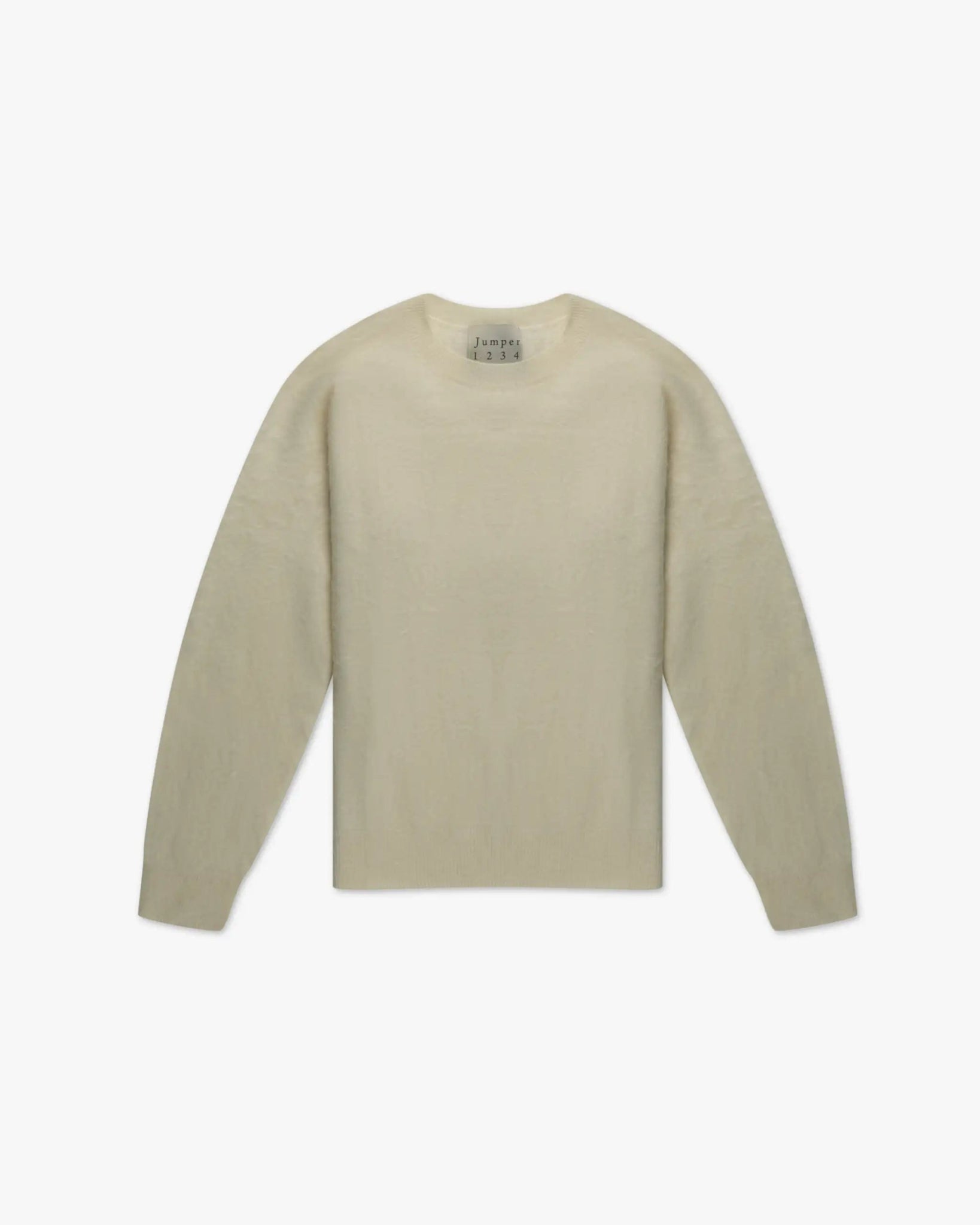 Weißer Brushed Cashmere Rundhals Pullover von Jumper - Knitwear JUMPER