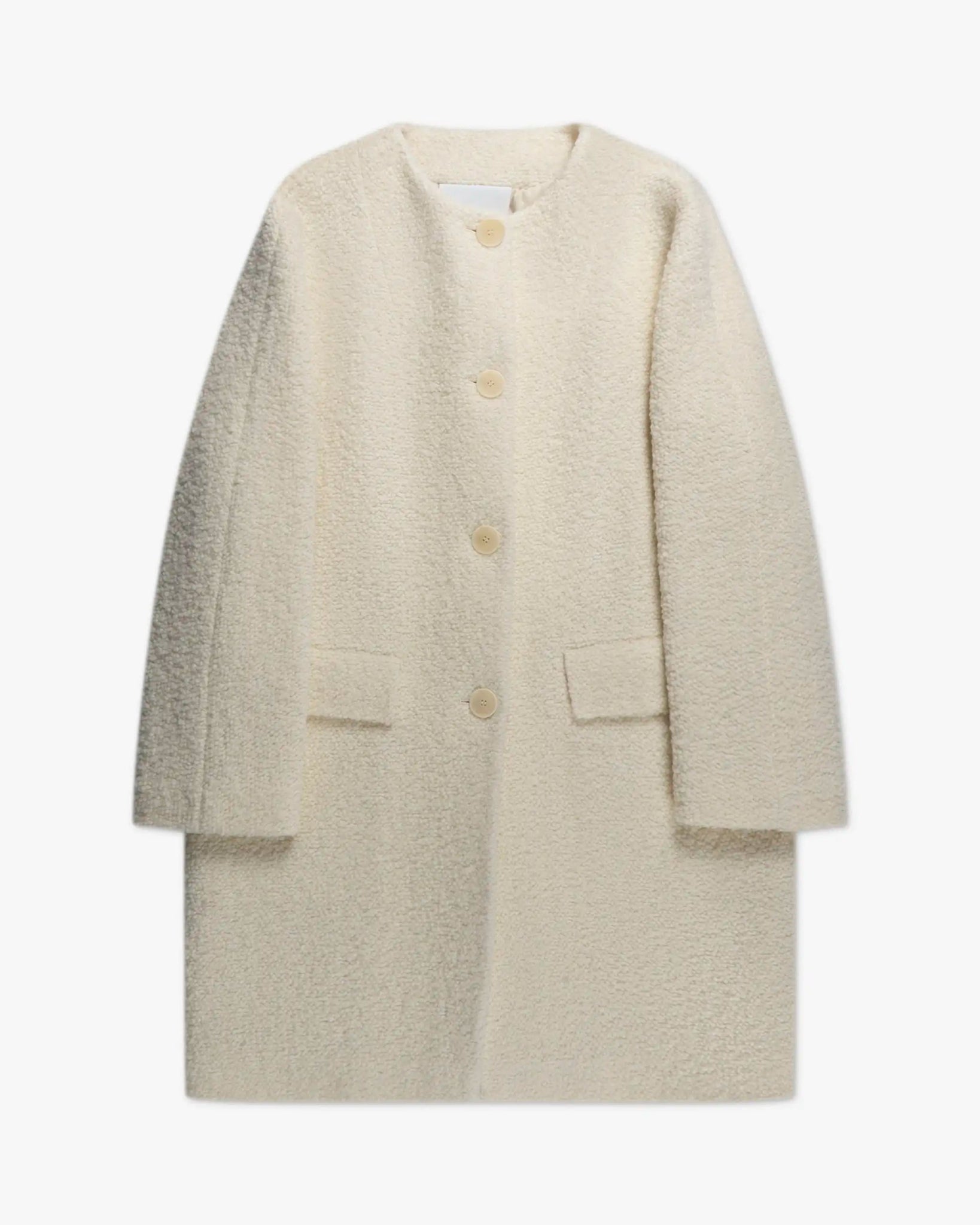 Weißer Buckle Kurzmantel von Mouche - Coats & Jackets MOUCHE