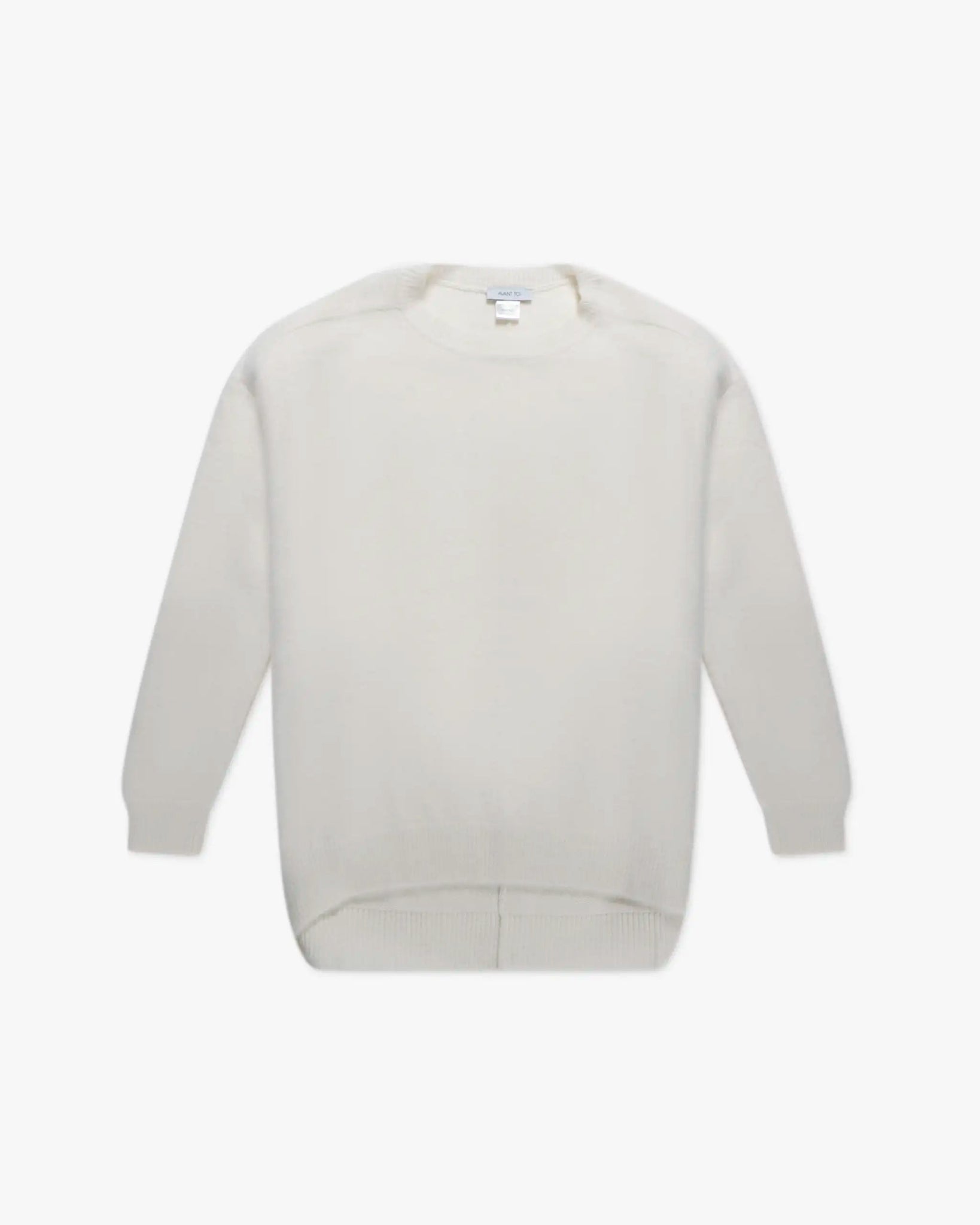 Weißer Oversize Rundhalspullover von Avant Toi - Knitwear AVANT TOI