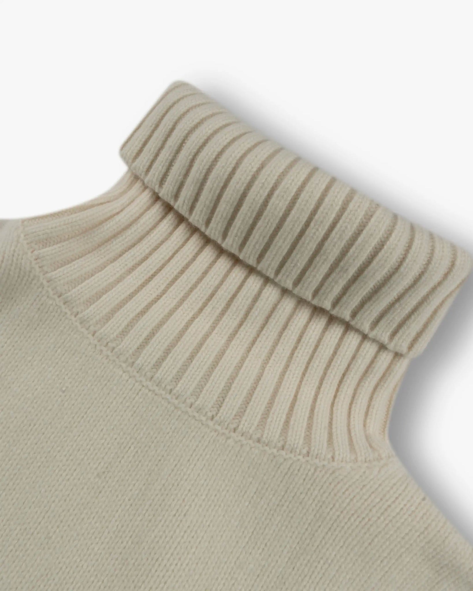 Weißer Reine Merino Woll Grobstrick Pullover von Rhea - Knitwear RHEA KNITWEAR