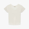 Weißes Baumwolle Modal V Shirt von Eterne - Shirts ETERNE