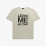 Weißes Leave Me Alone Relaxed T-Shirt von R13 New York - Shirts R13 WOMEN