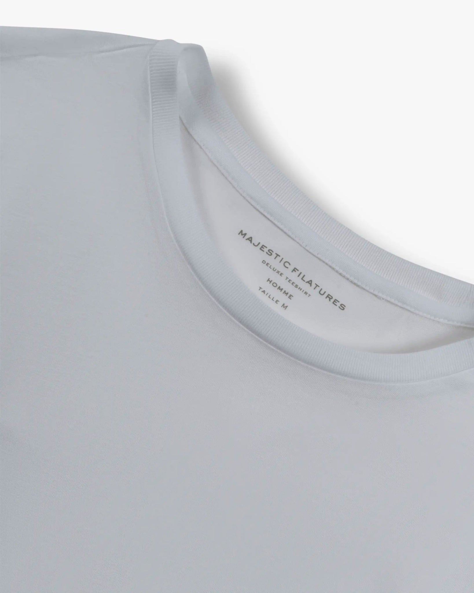 Weißes Rundhalbsarm T-Shirt von Majestic Filatures - Shirts MAJESTIC