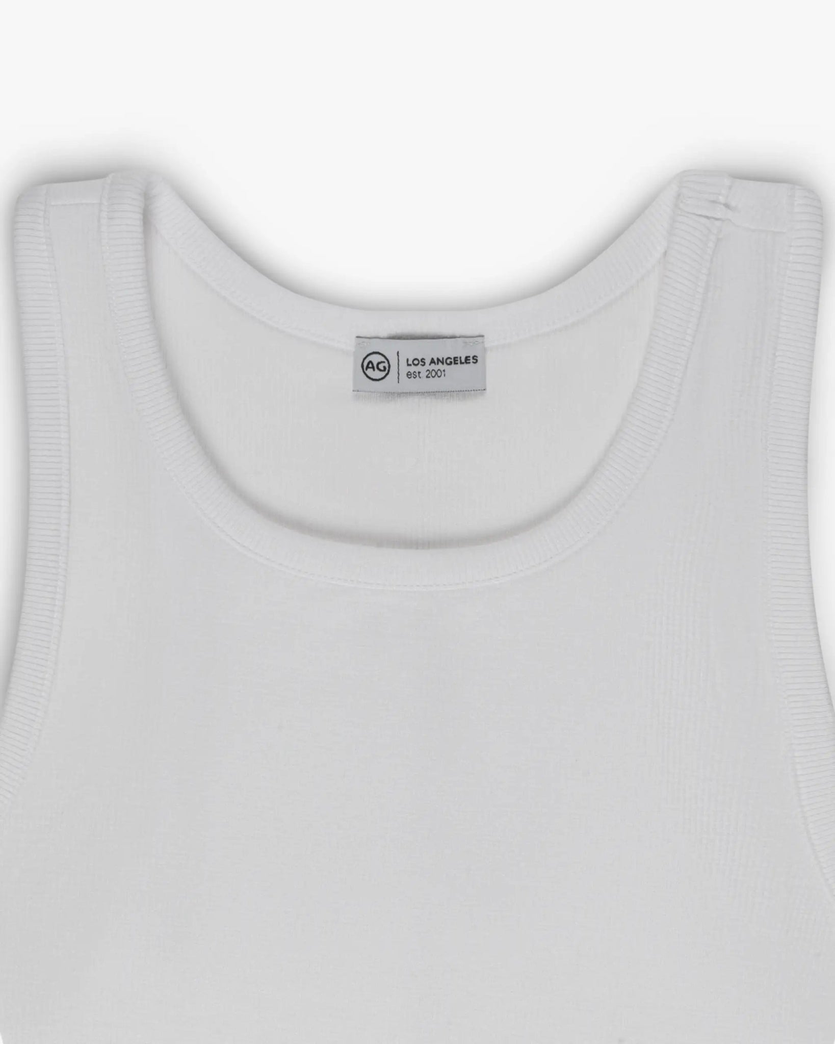 Weißes Sines Rib Tank Top von AG Denim - Shirts AG Denim