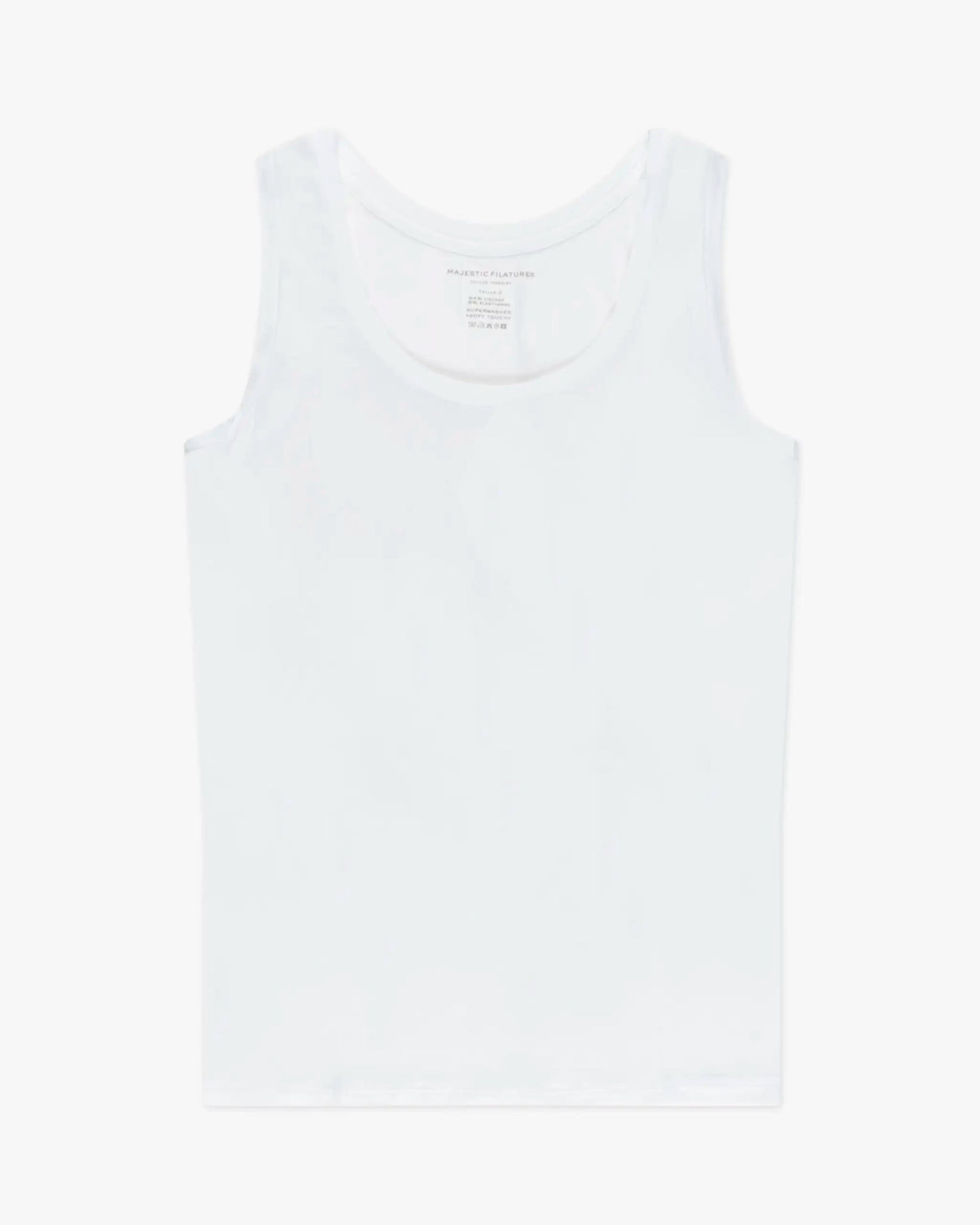 Weißes Unterzieh Tank Shirt von Majestic Filatures Deluxe - Shirts MAJESTIC