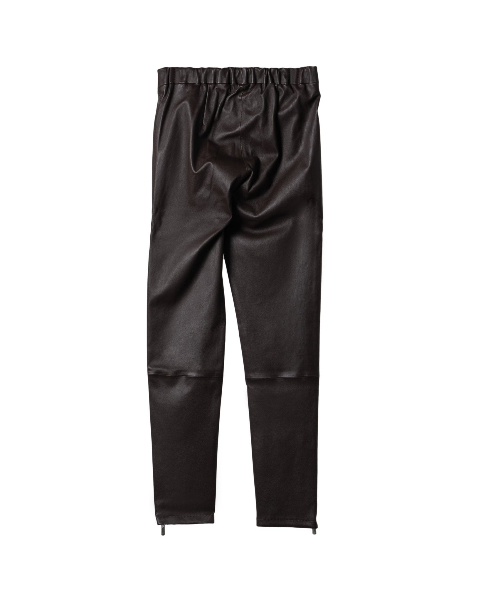 WHITE T | NAPPA - STRETCH LEATHER BIKER PANTS - Trousers WHITET