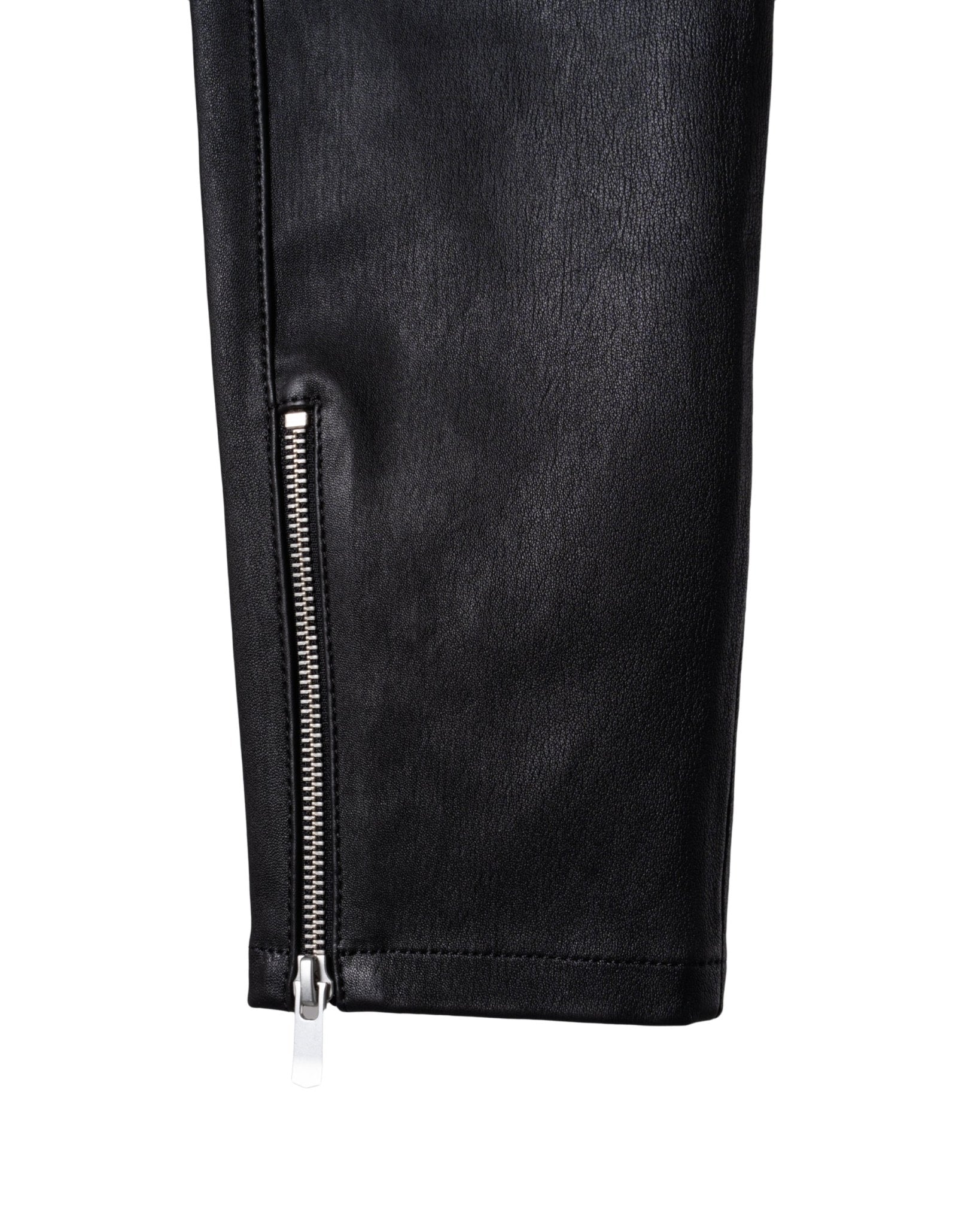 WHITE T | NAPPA - STRETCH LEATHER BIKER PANTS - Trousers WHITET