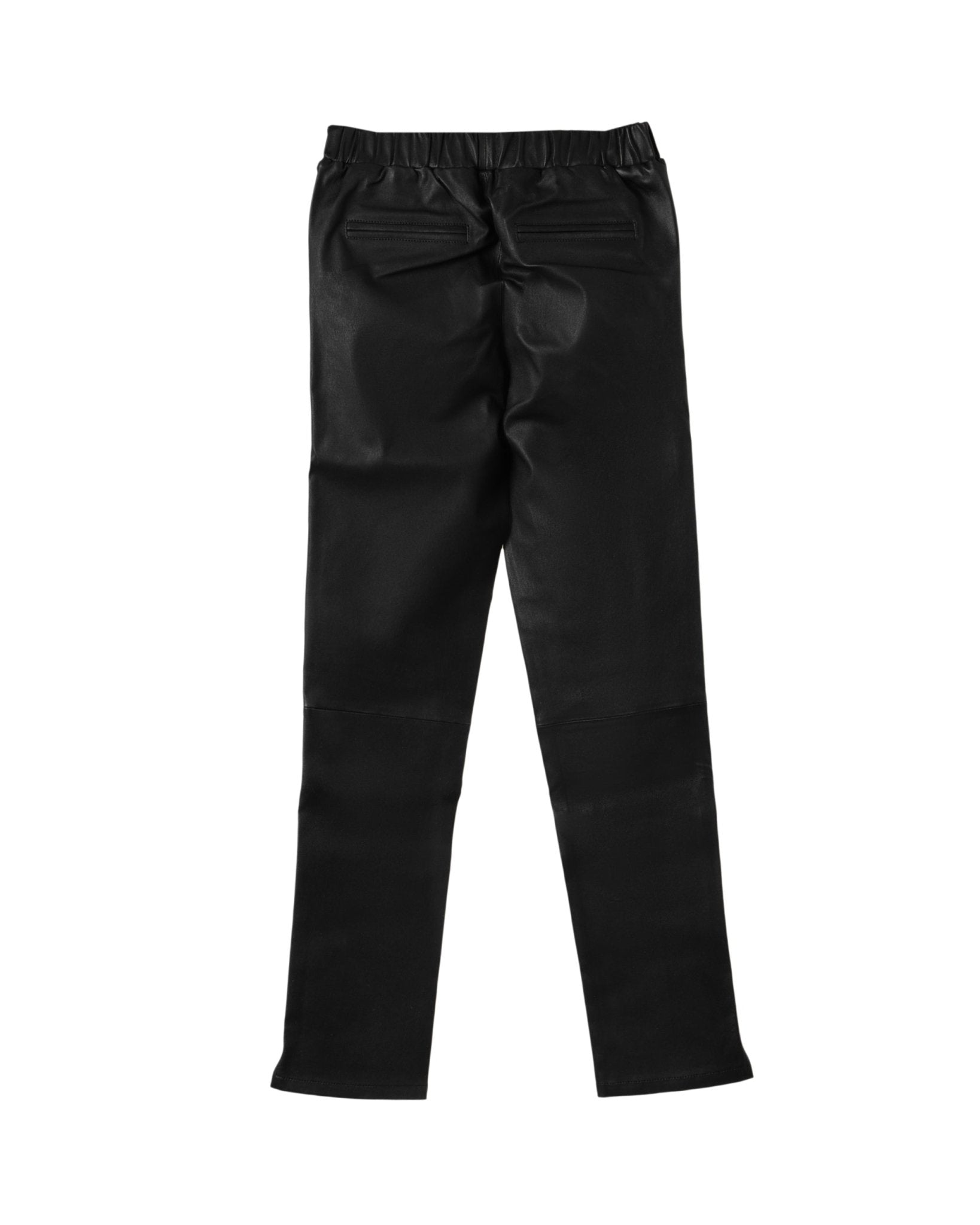 WHITE T | STRETCH LEATHER CHINO - Trousers WHITET