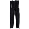 WHITE T | SUEDE - STRETCH LEATHER BIKER PANTS - Trousers WHITET