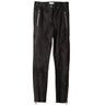 WHITE T | SUEDE - STRETCH LEATHER BIKER PANTS - Trousers WHITET