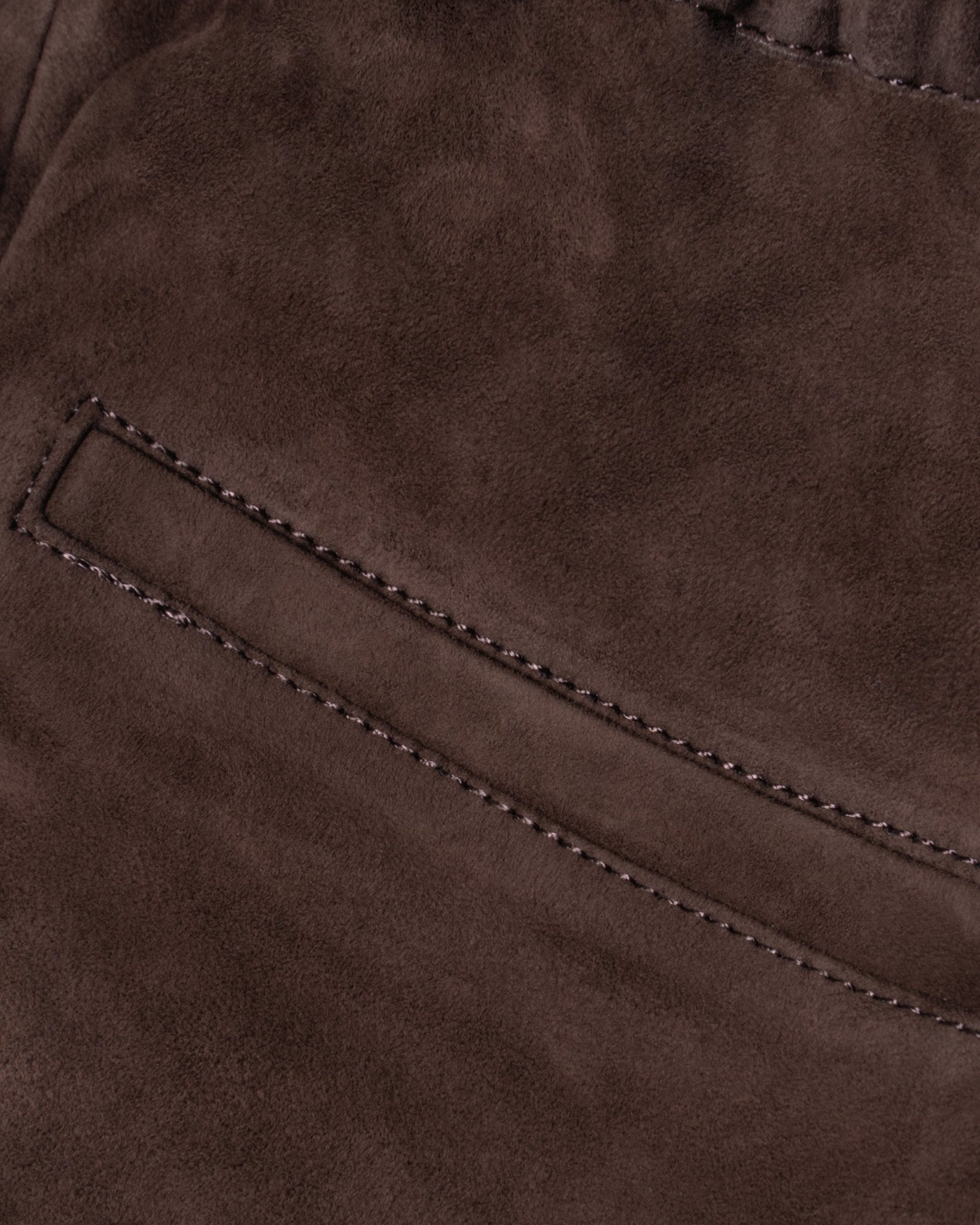WHITE T | SUEDE - STRETCH LEATHER BIKER PANTS - Trousers WHITET