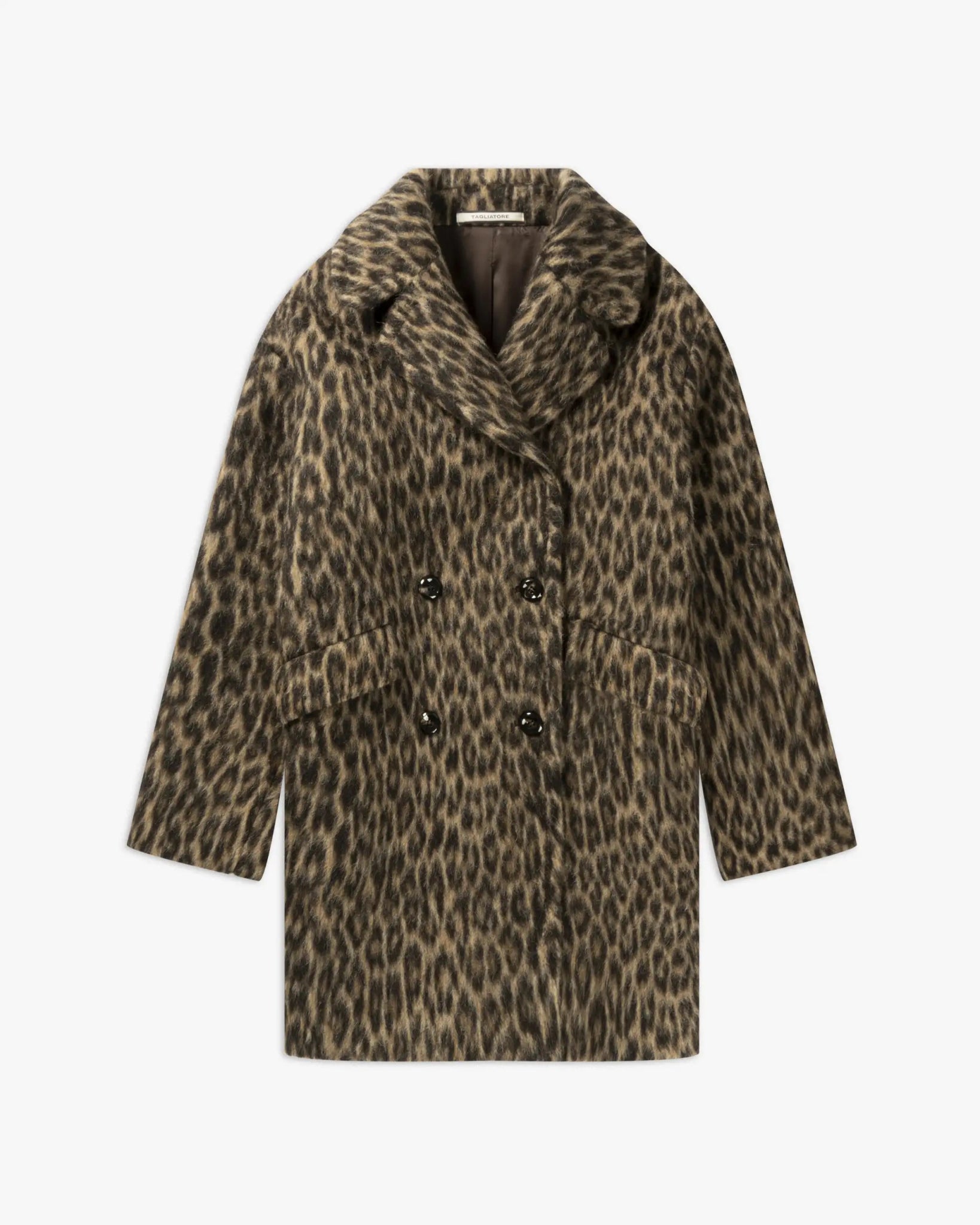 Woll - Mix Doppelreihiger Mittellanger Mantel von Tagliatore - Coats & Jackets TAGLIATORE