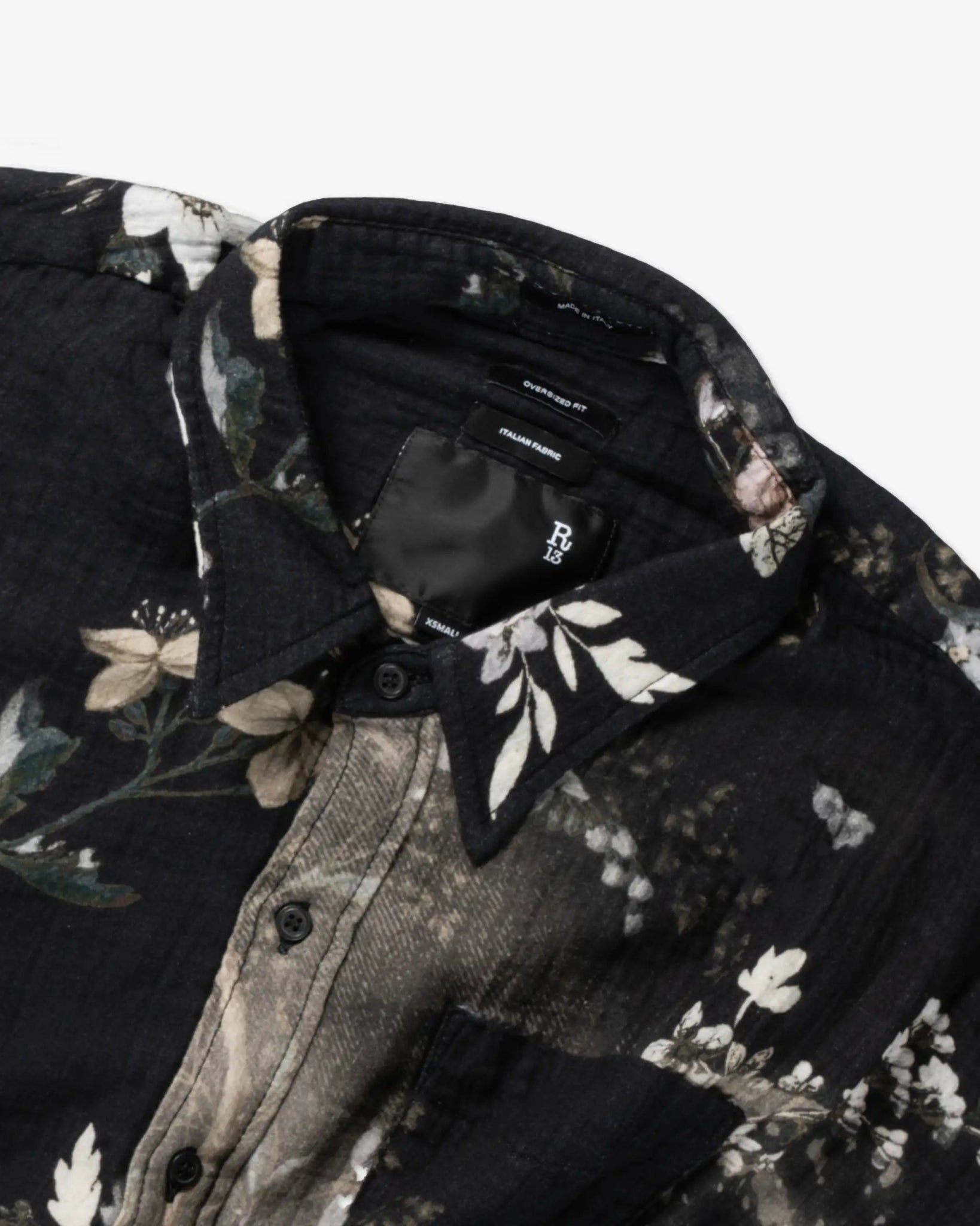 Zerissenes Naht Drop Neck Shirt von R13 New York - Blouses R13 WOMEN