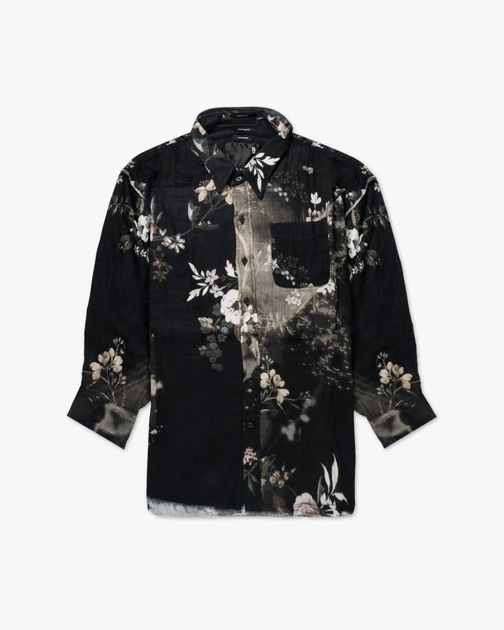 Zerissenes Naht Drop Neck Shirt von R13 New York - Blouses R13 WOMEN